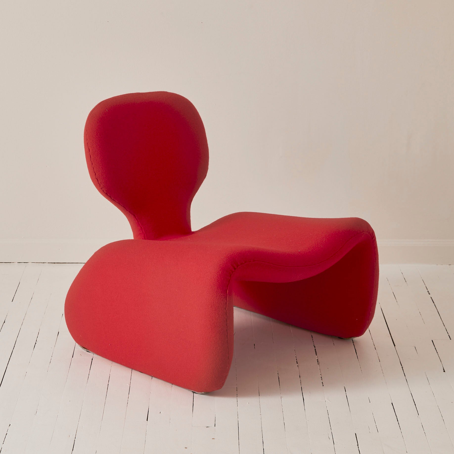 Olivier Mourgue Red Djinn Chair for Airborne, 1960s, French Design