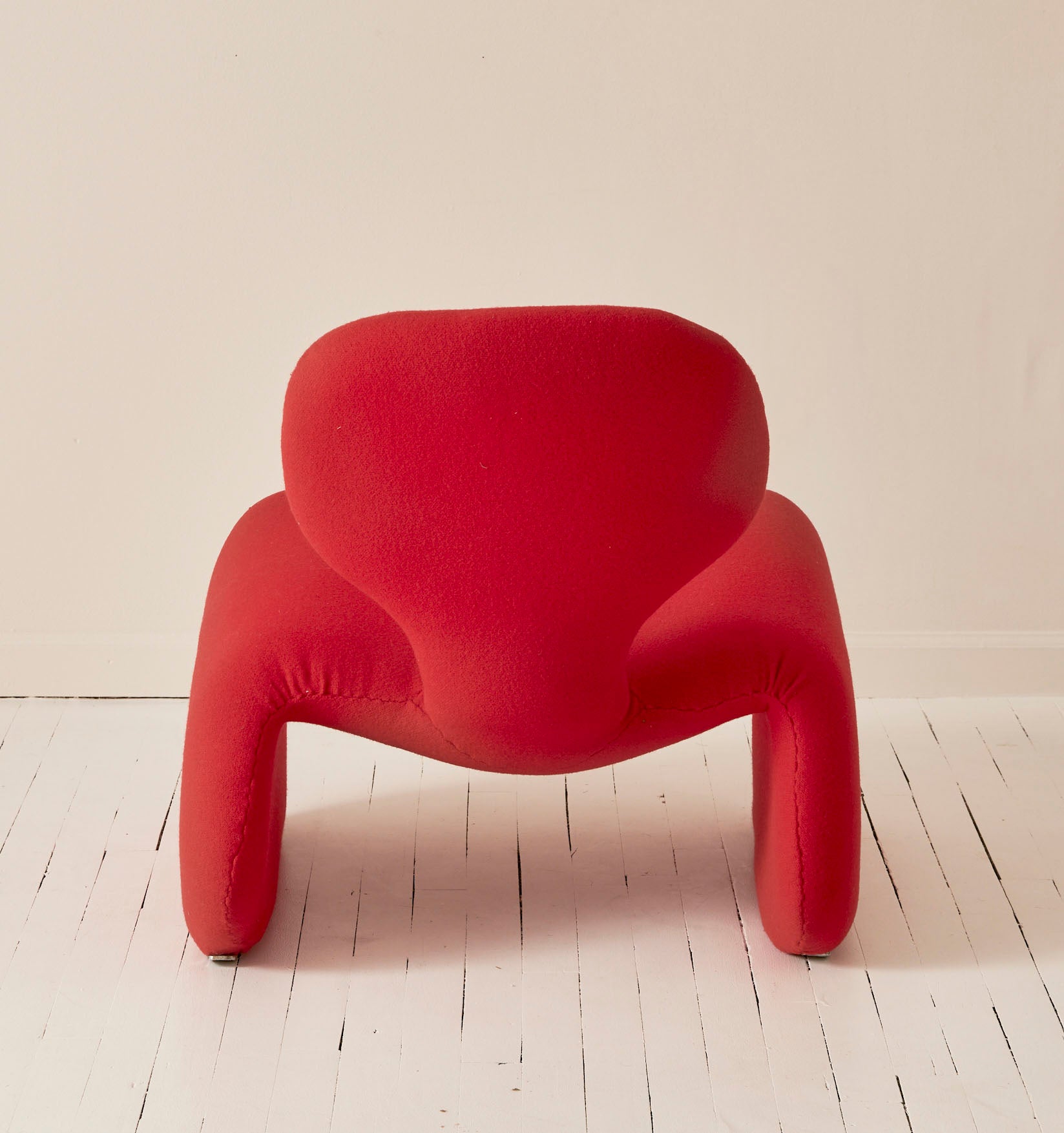 Olivier Mourgue Red Djinn Chair for Airborne, 1960s, French Design