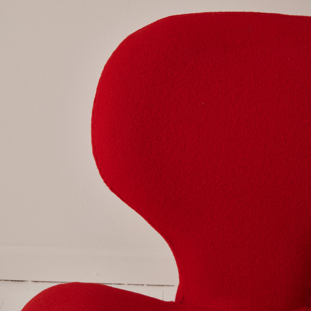 Olivier Mourgue Red Djinn Chair for Airborne, 1960s, French Design