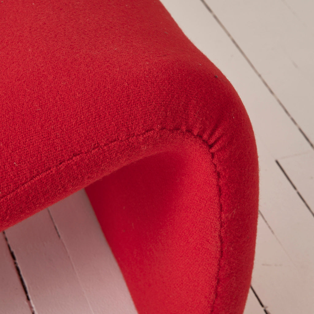 Olivier Mourgue Red Djinn Chair for Airborne, 1960s, French Design
