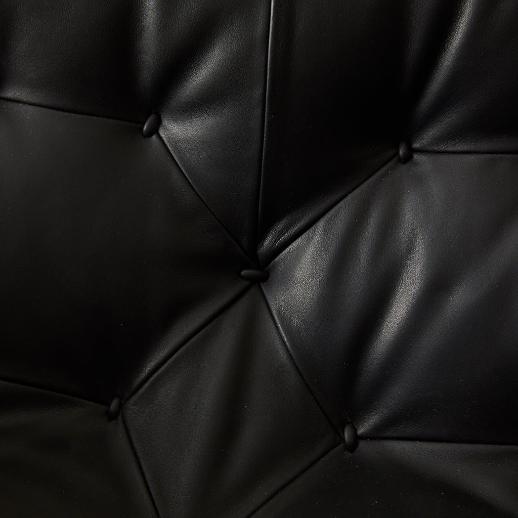 Percival Lafer "Mp-41" Leather and Rosewood Chair in Black Leather, 1960's