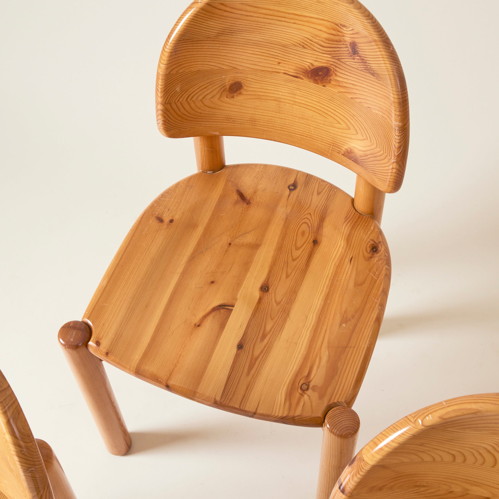 Rainer Daumiller Pine Dining Chairs, 1960's-70's, Set of 6
