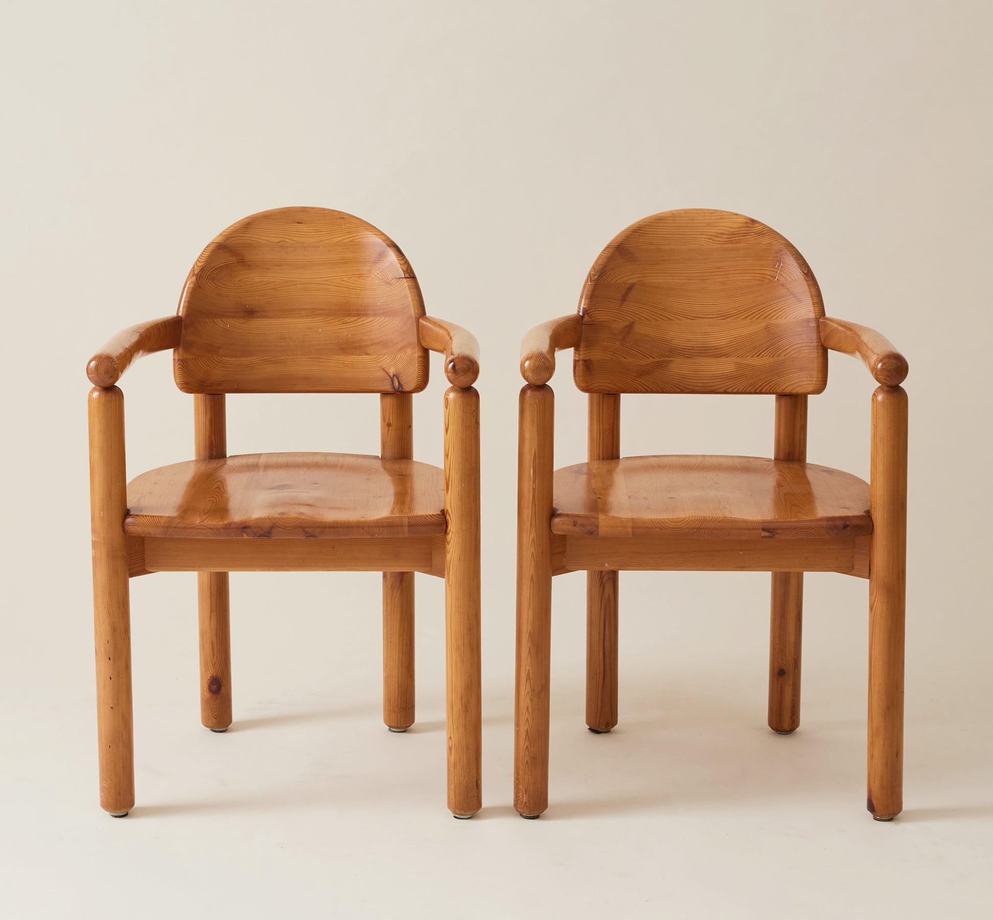 Rainer Daumiller Pine Dining Chairs, 1960's-70's, Set of 6