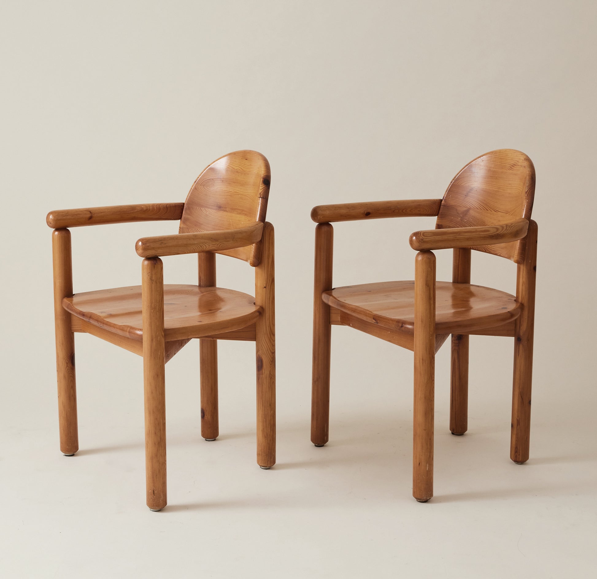 Rainer Daumiller Pine Dining Chairs, 1960's-70's, Set of 6