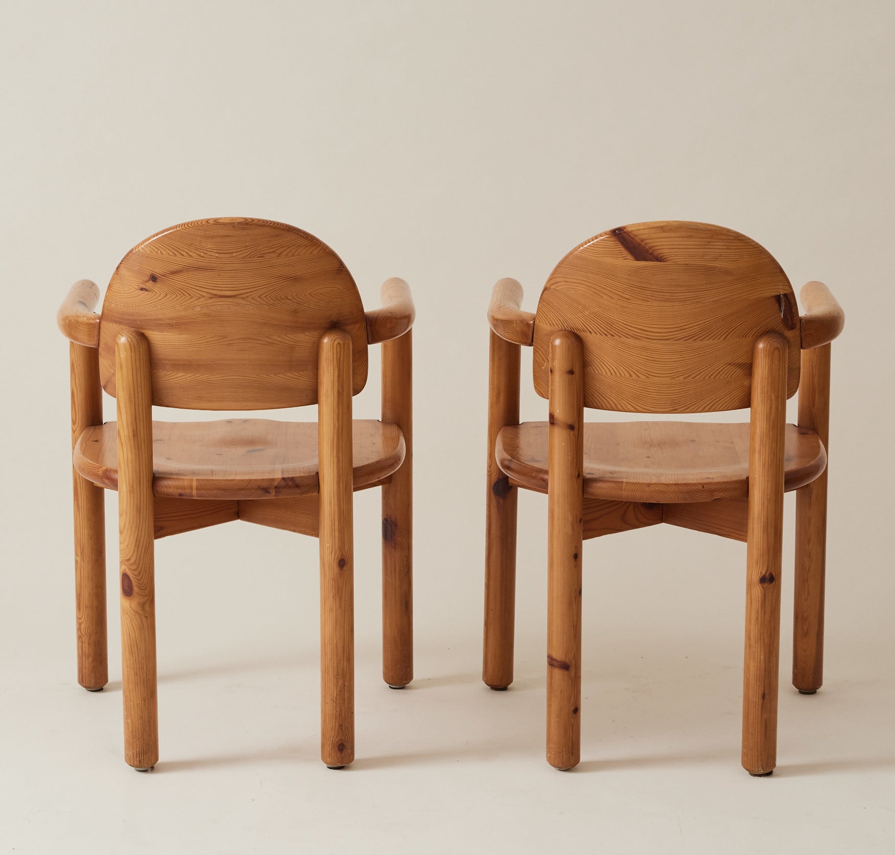 Rainer Daumiller Pine Dining Chairs, 1960's-70's, Set of 6