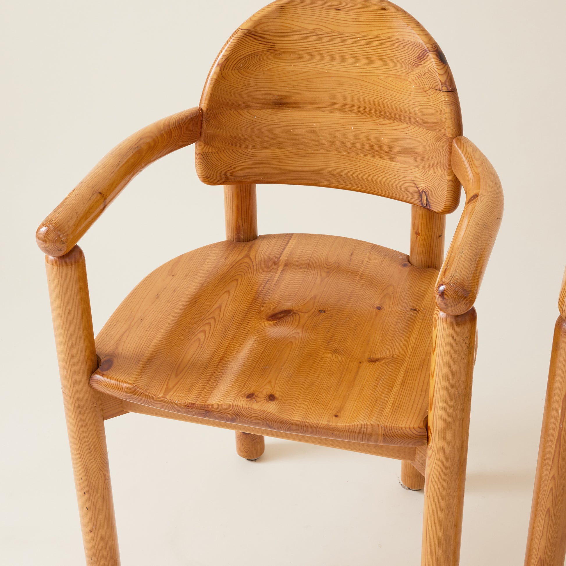 Rainer Daumiller Pine Dining Chairs, 1960's-70's, Set of 6