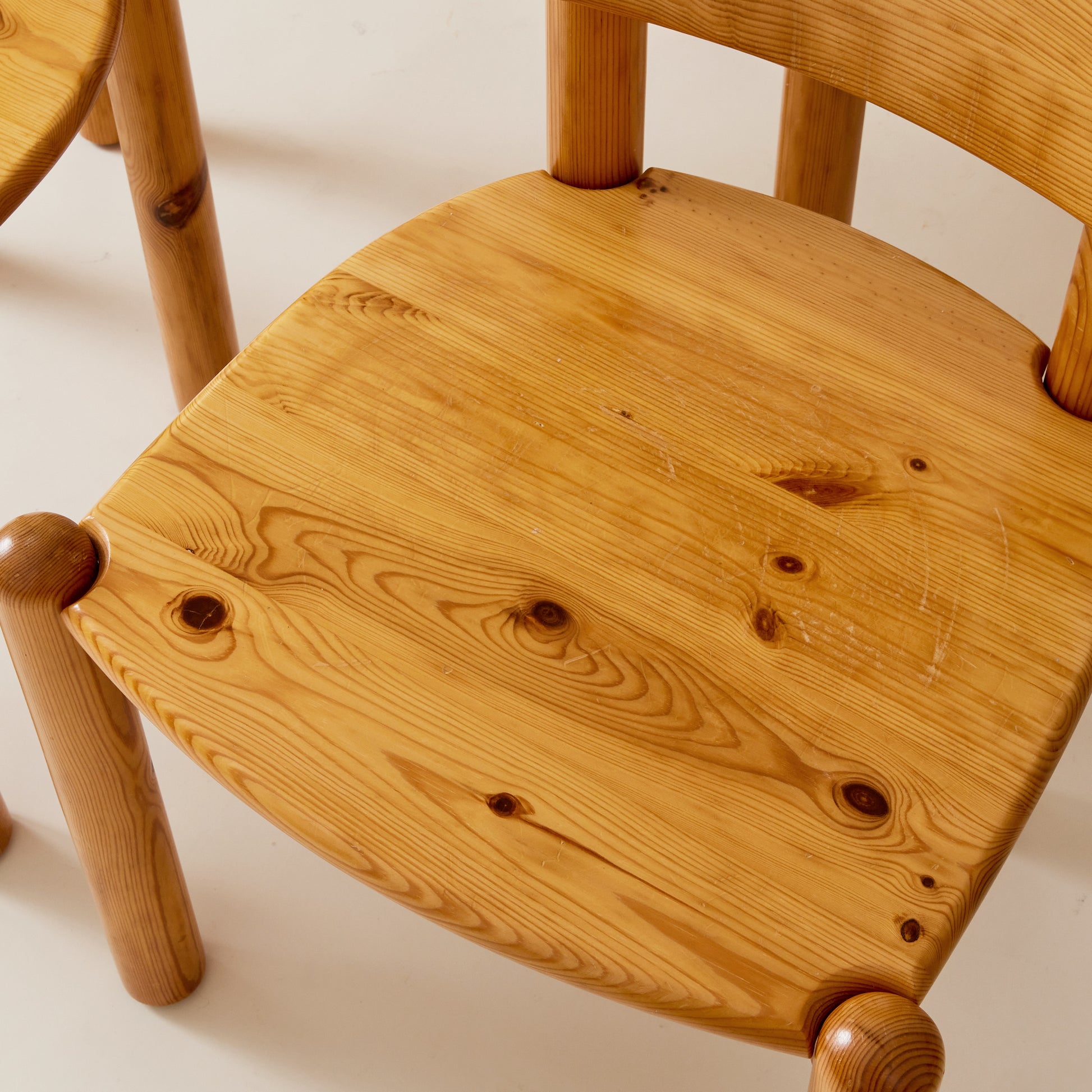 Rainer Daumiller Pine Dining Chairs, 1960's-70's, Set of 6