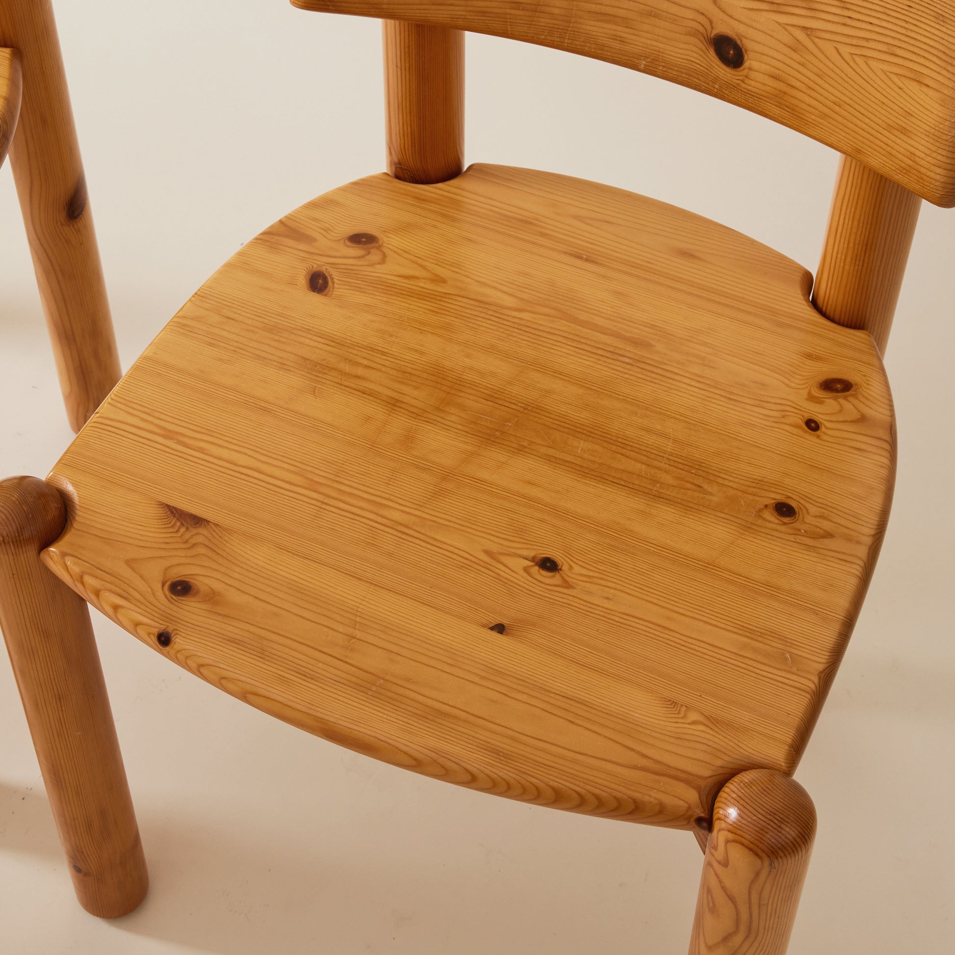 Rainer Daumiller Pine Dining Chairs, 1960's-70's, Set of 6