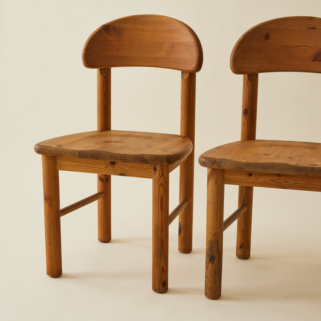 Rainer Daumiller Danish Solid Pine Dining Chairs, Set of 6, 1960s