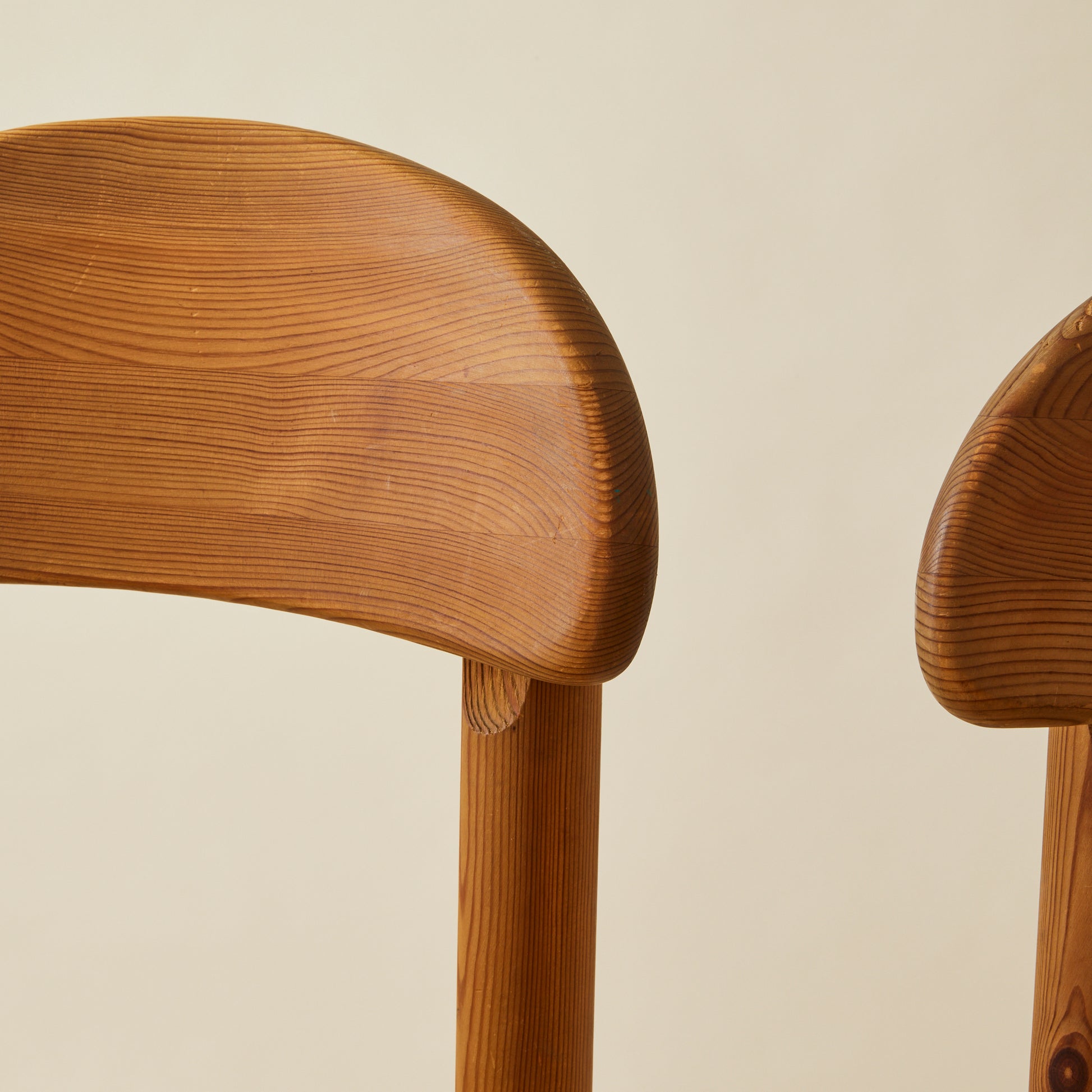 Rainer Daumiller Danish Solid Pine Dining Chairs, Set of 6, 1960s