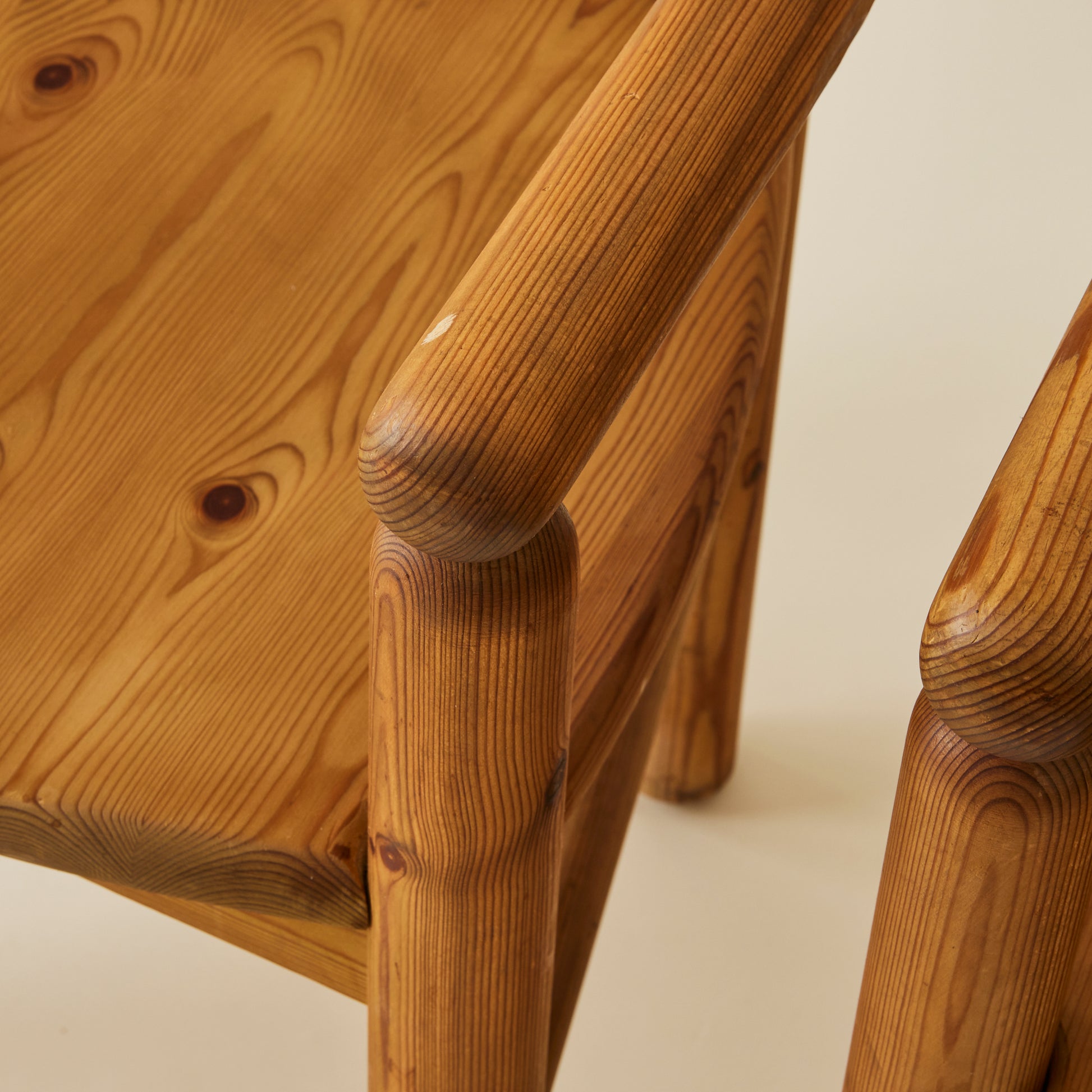 Rainer Daumiller Danish Solid Pine Dining Chairs, Set of 6, 1960s