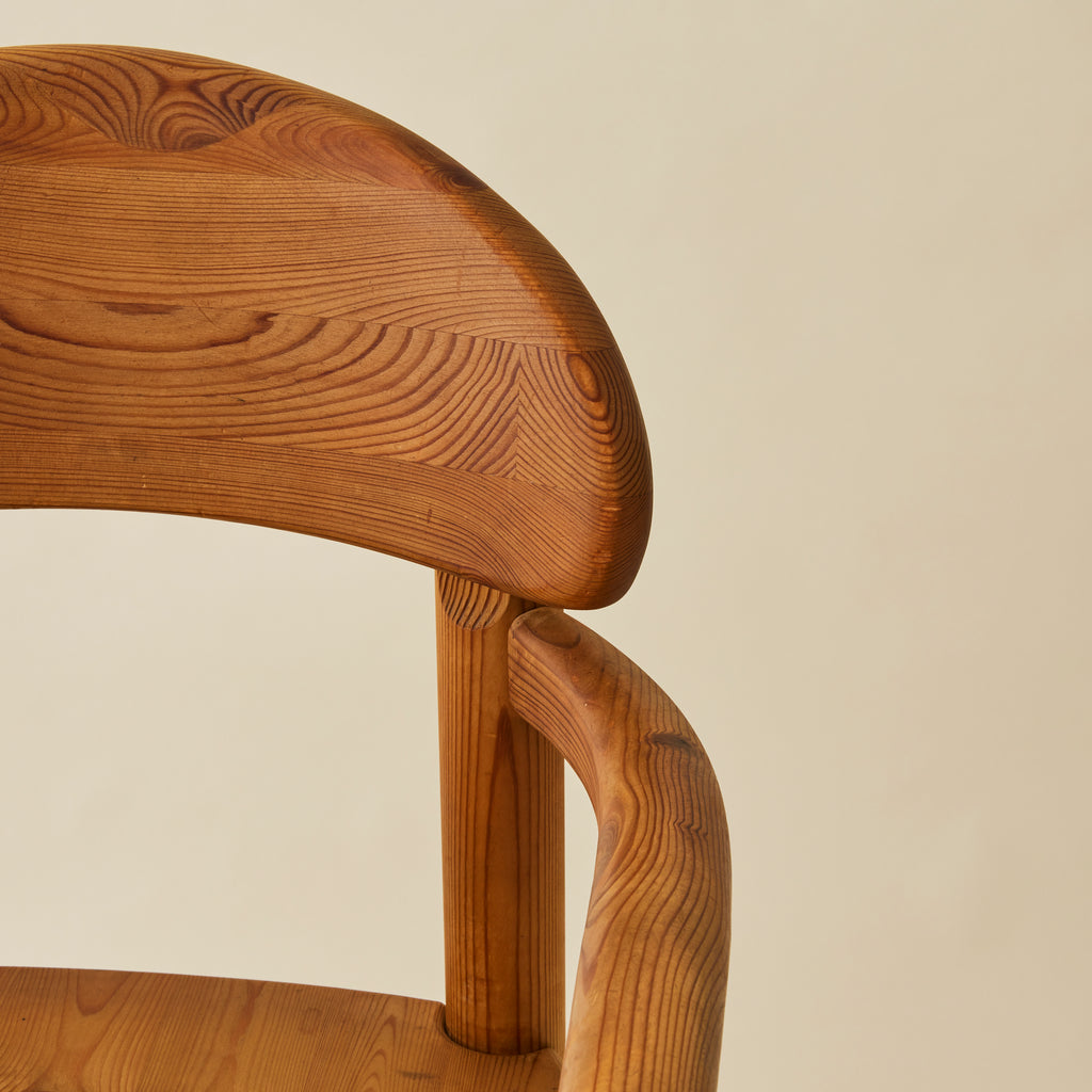 Rainer Daumiller Danish Solid Pine Dining Chairs, Set of 6, 1960s