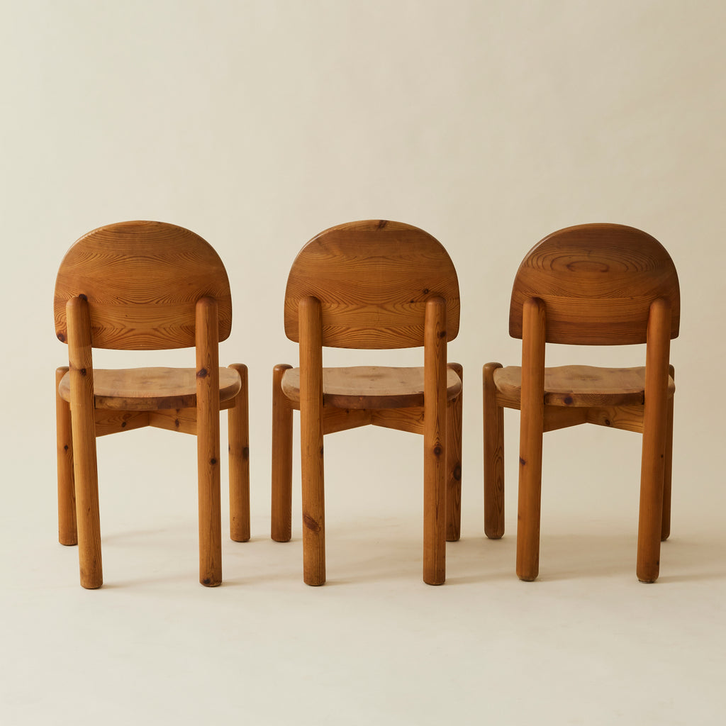 Rainer Daumiller Danish Pine Dining Chairs, Set of 6, 1970's
