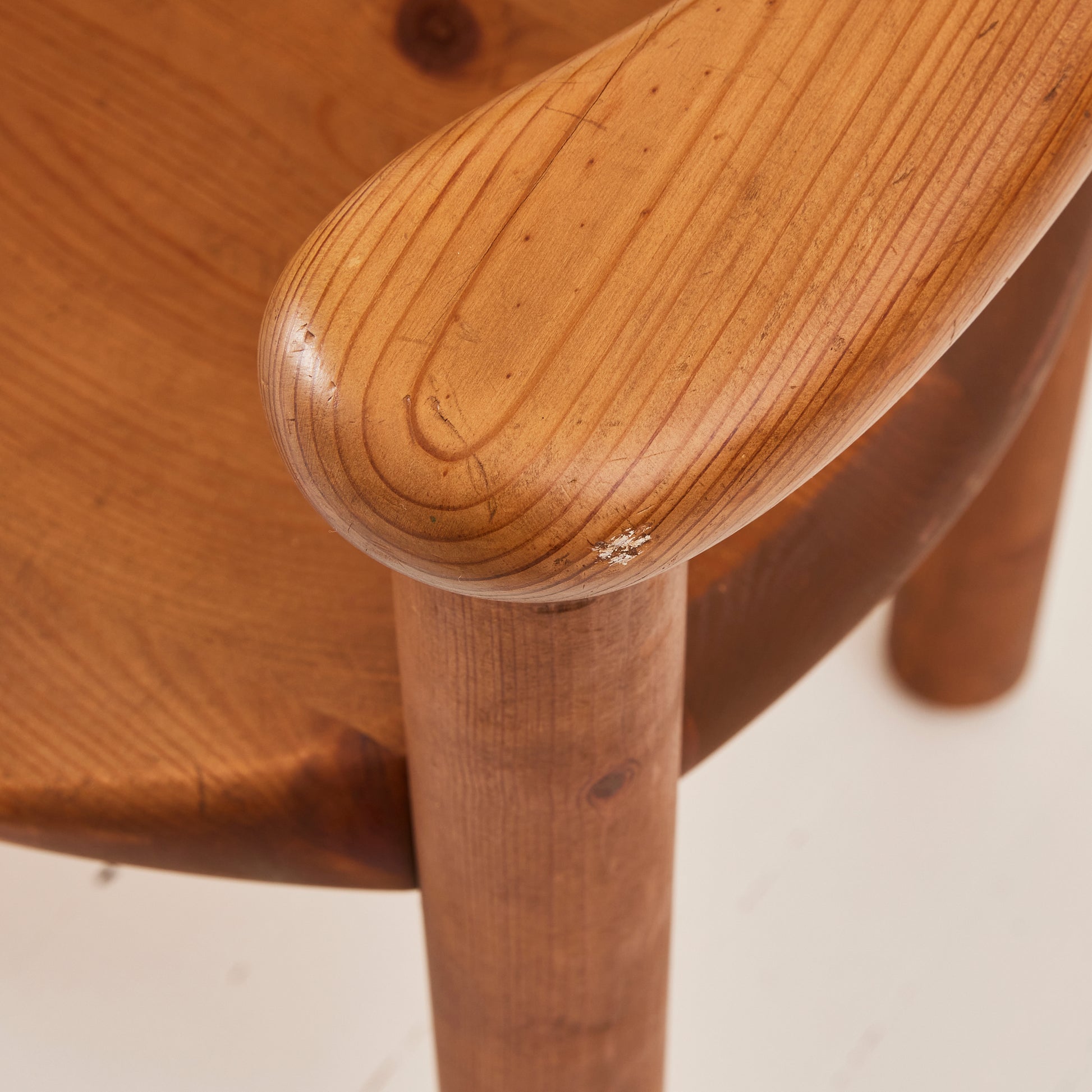 SOLD Rainer Daumiller Solid Pine Danish Mid Century Dining Chairs, Set of 6, 1970's
