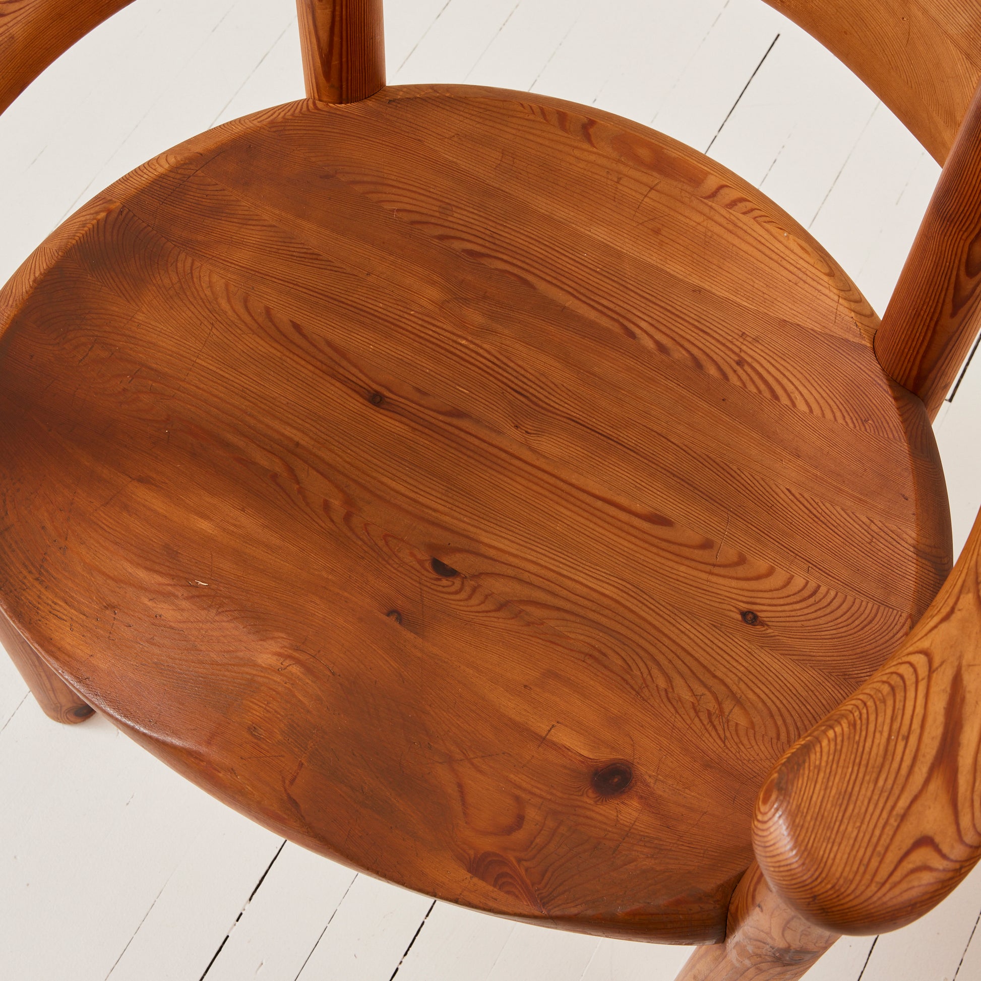 SOLD Rainer Daumiller Solid Pine Danish Mid Century Dining Chairs, Set of 6, 1970's
