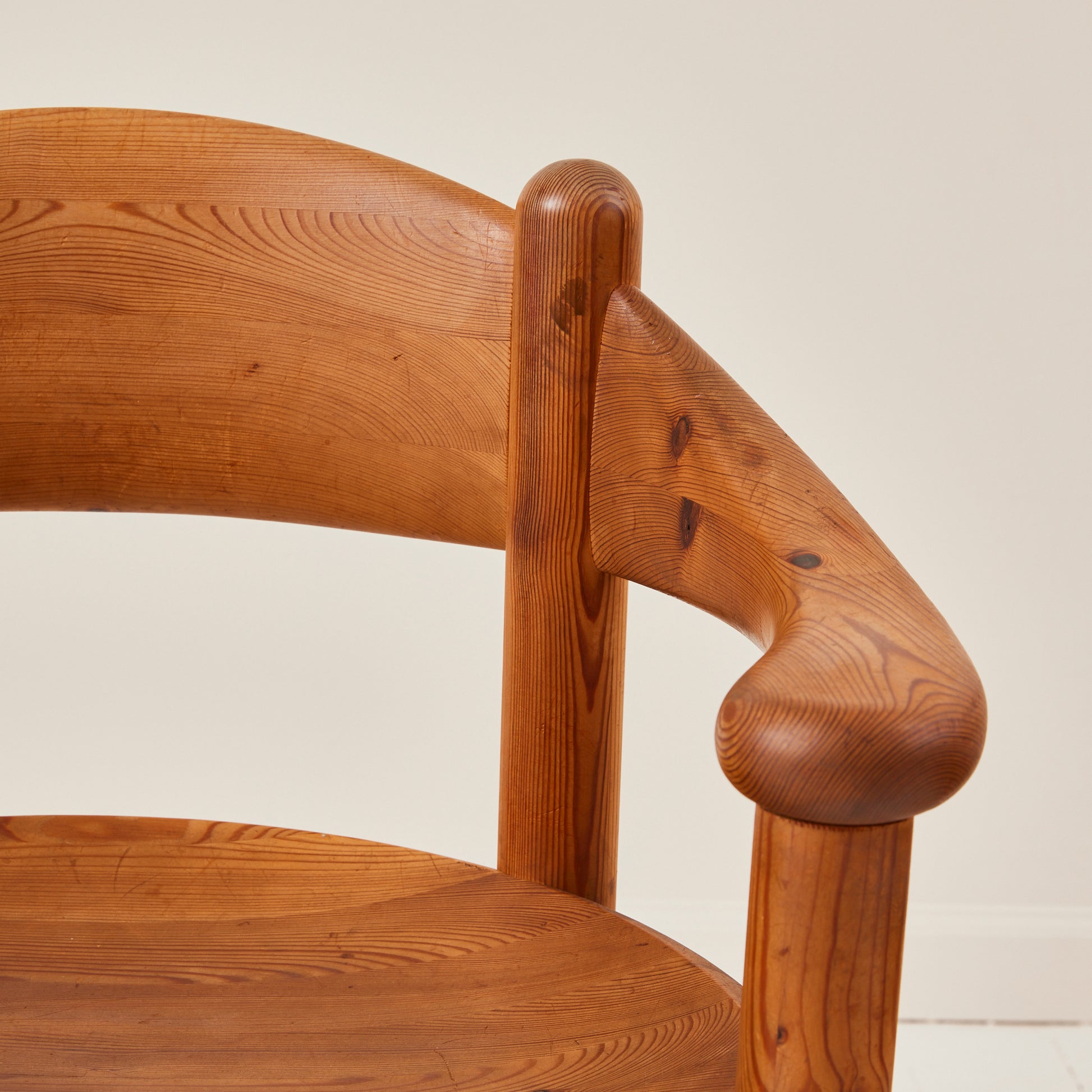 SOLD Rainer Daumiller Solid Pine Danish Mid Century Dining Chairs, Set of 6, 1970's