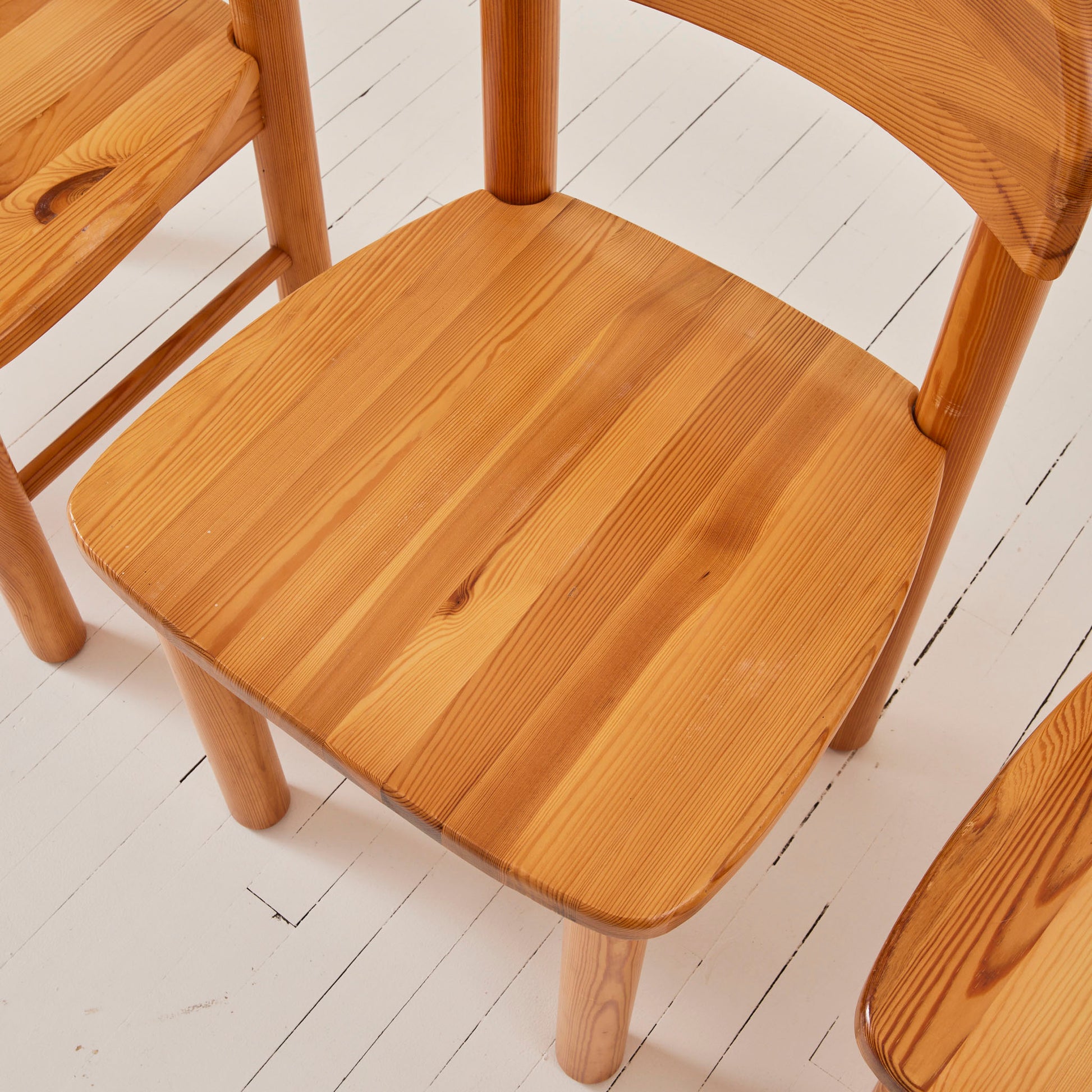 SOLD Rainer Daumiller Pine Dining Chairs, Mid Century Danish Design, 1970's, Set of 4