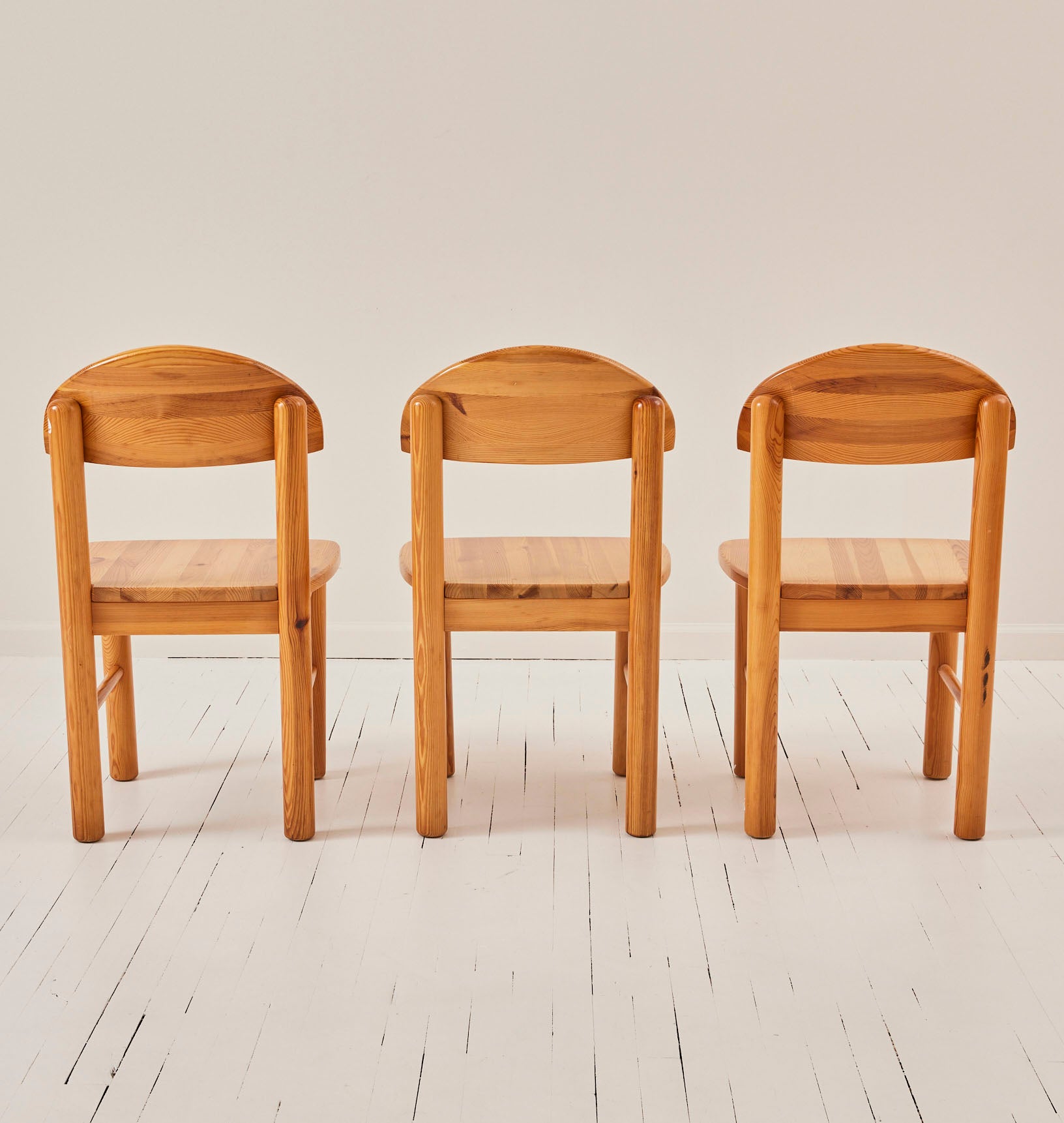 SOLD Rainer Daumiller Pine Dining Chairs, Mid Century Danish Design, 1970's, Set of 4