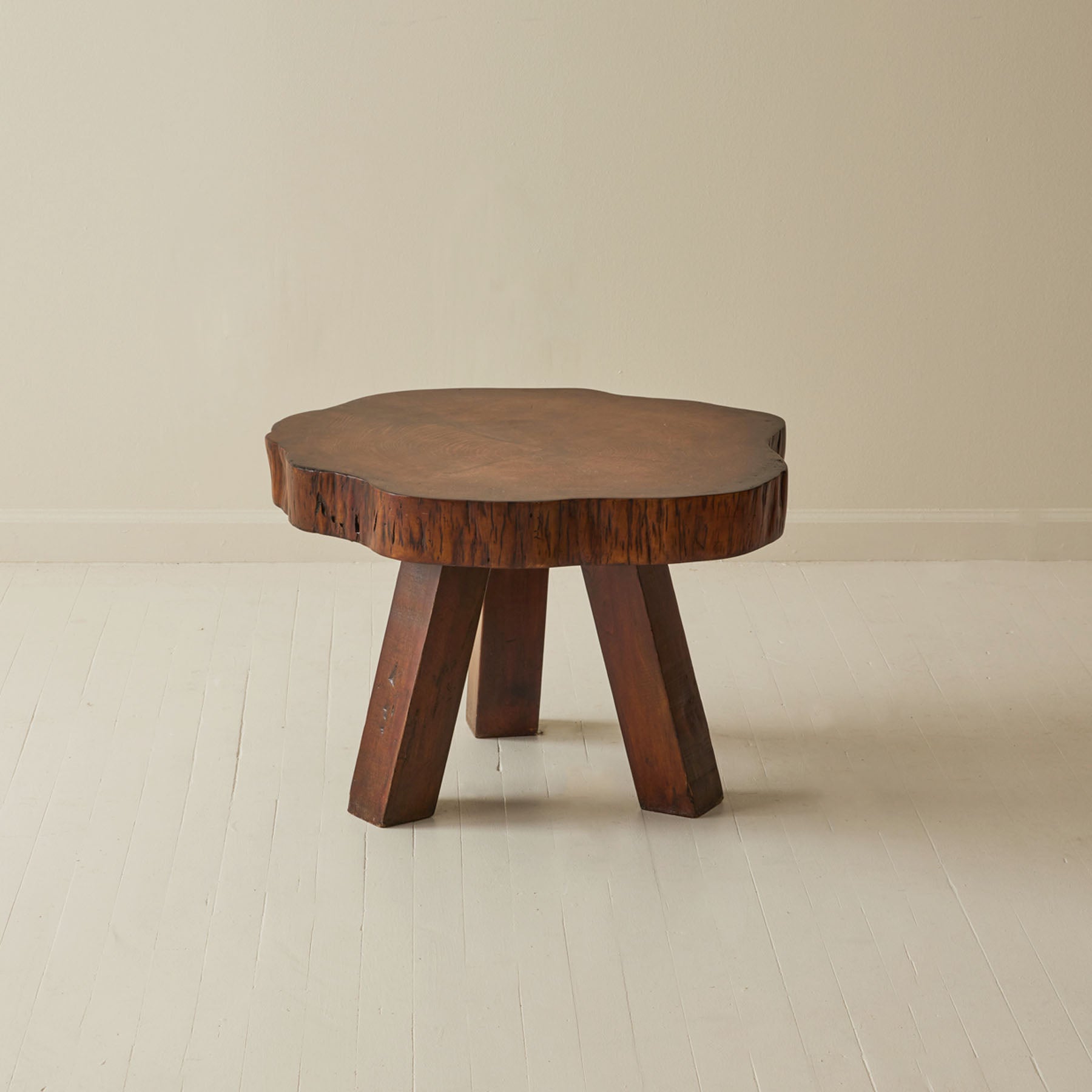 Brutalist Solid Side table, 1950's