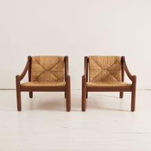 Load image into Gallery viewer, Vico Magistretti for Cassina &quot;Carimate&quot; Chair, lacquered beech and Rush, Italy 1963
