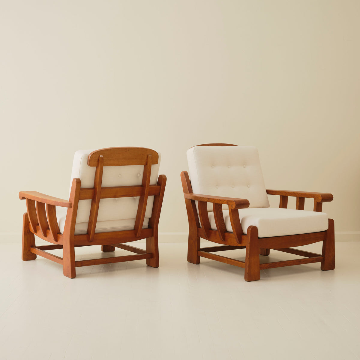 Maison Regain Chairs Chairs, a pair, 1960's