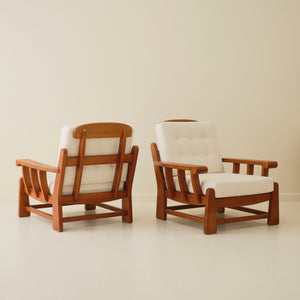Maison Regain Chairs Chairs, a pair, 1960's