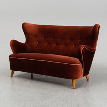 Load image into Gallery viewer, SOLD Swedish Modern Sofa in Velvet
