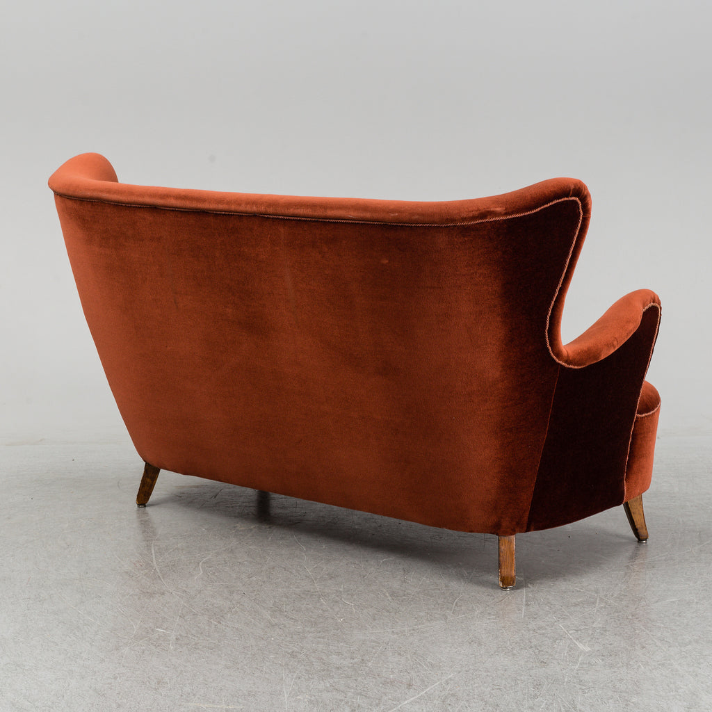 SOLD Swedish Modern Sofa in Velvet