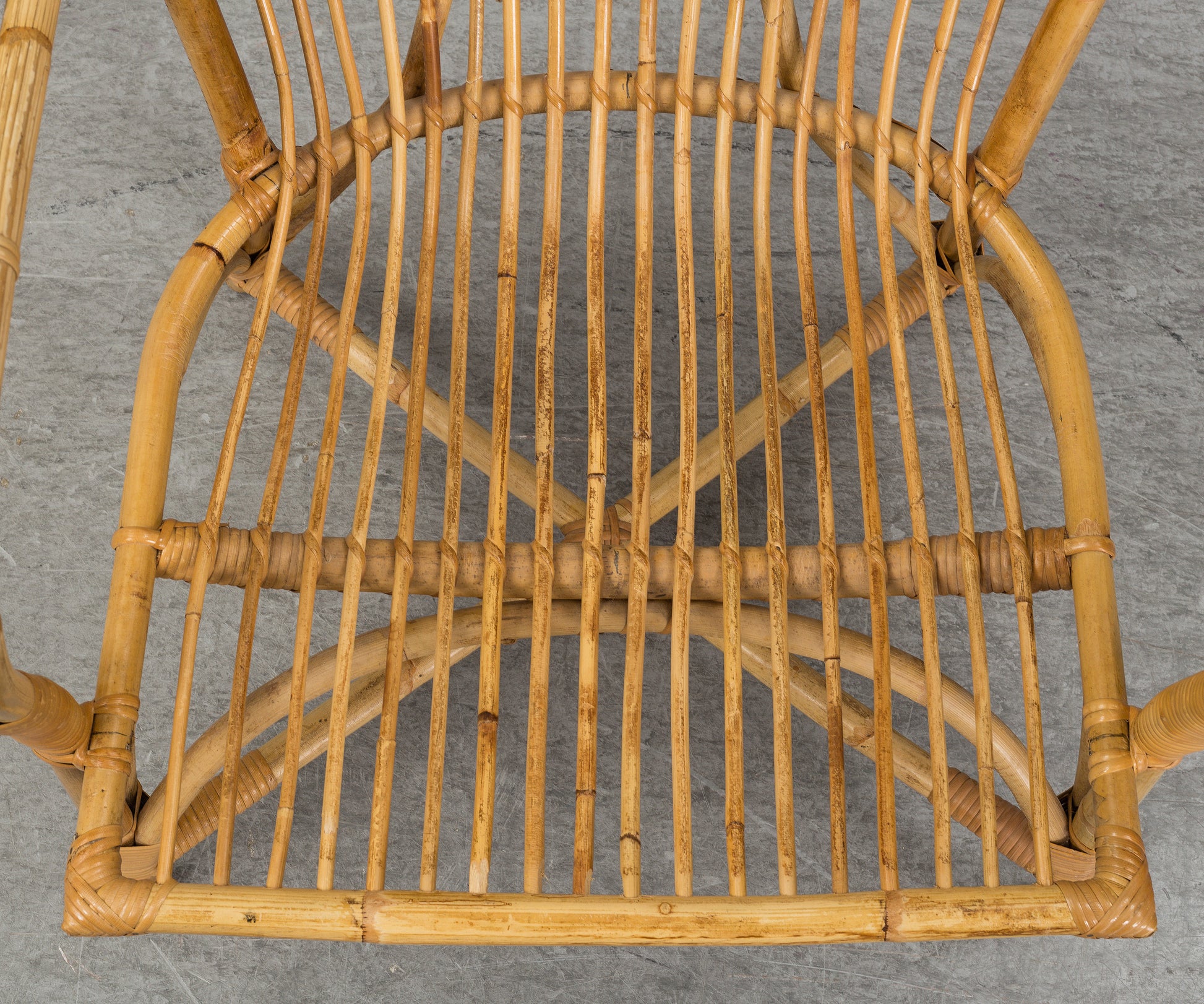 SOLD Rattan Lounge Chair