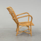 SOLD Rattan Lounge Chair