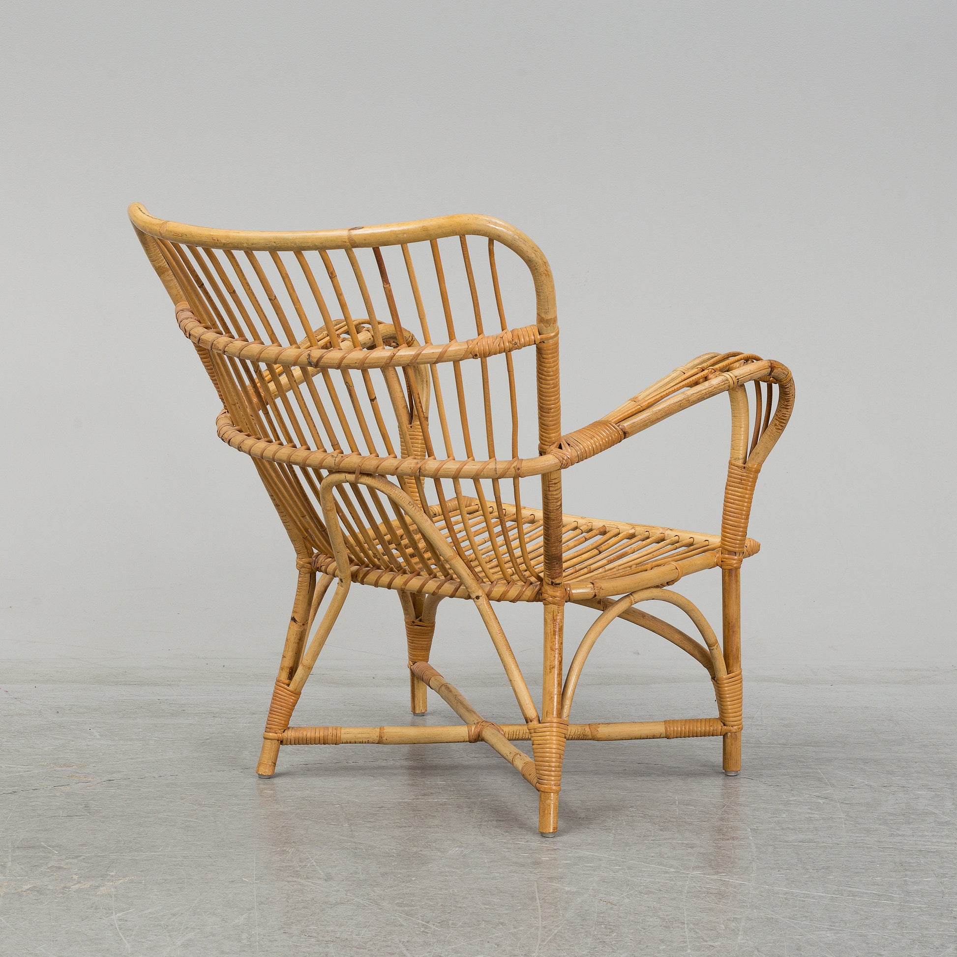 SOLD Rattan Lounge Chair
