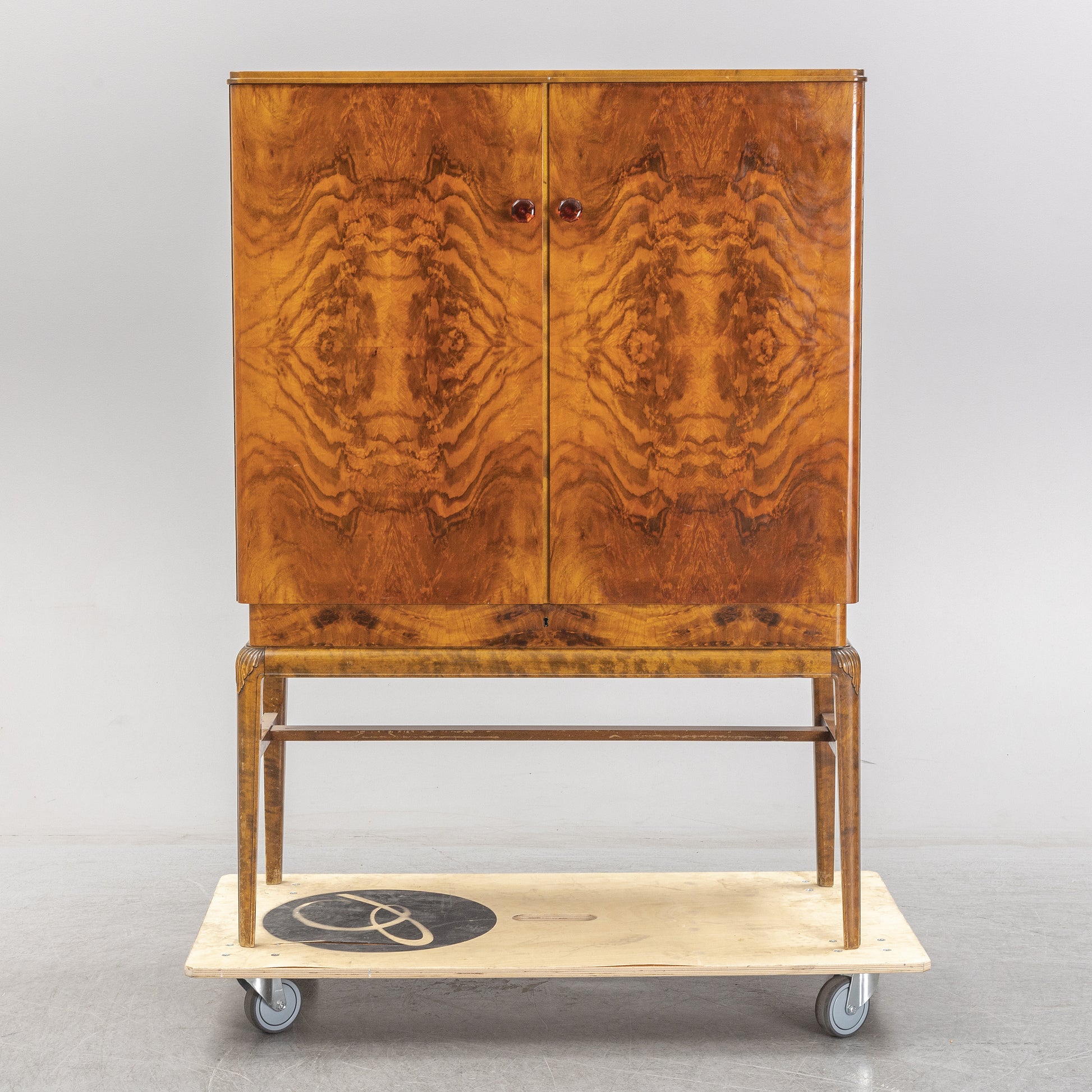 SOLD Walnut Veneered Cabinet