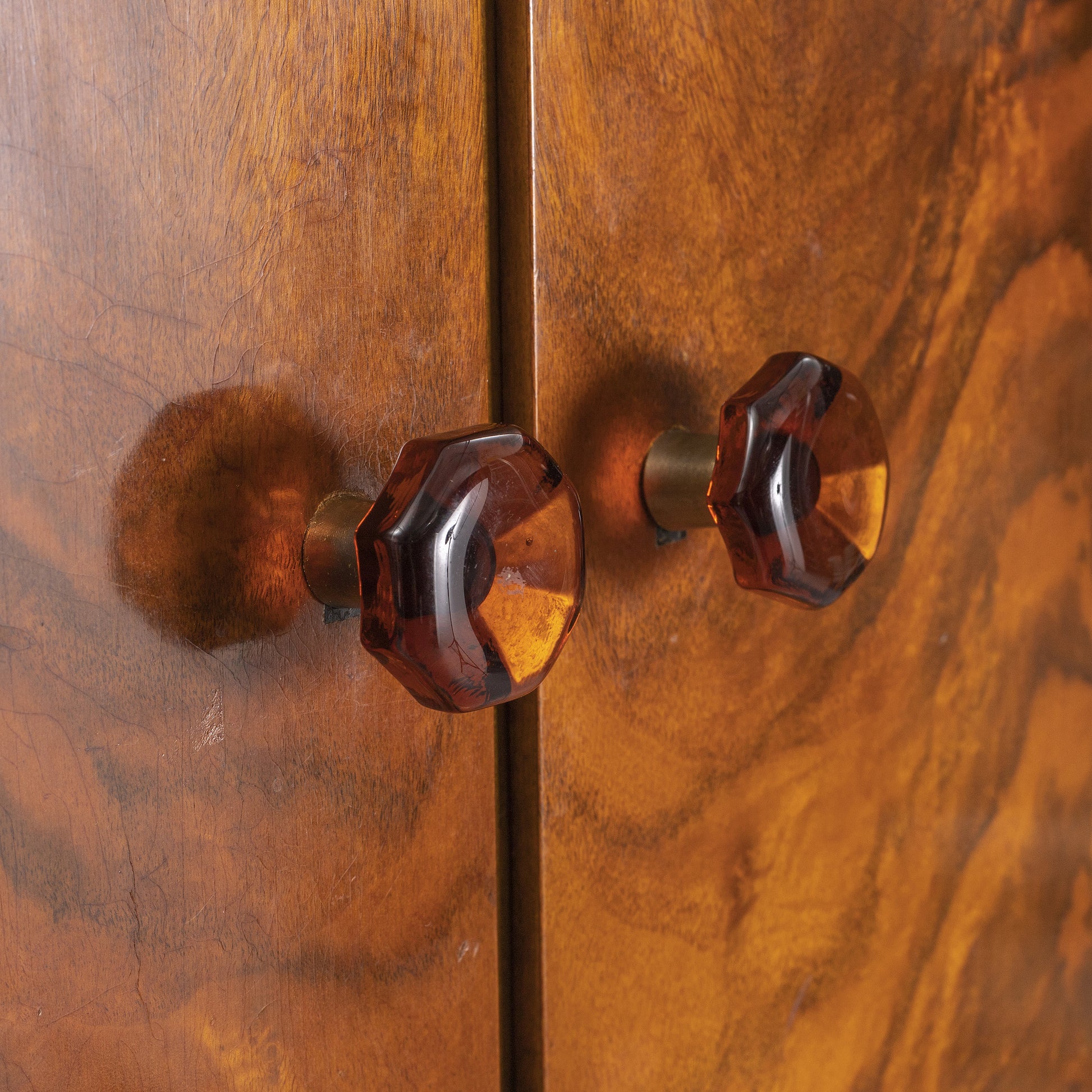 SOLD Walnut Veneered Cabinet