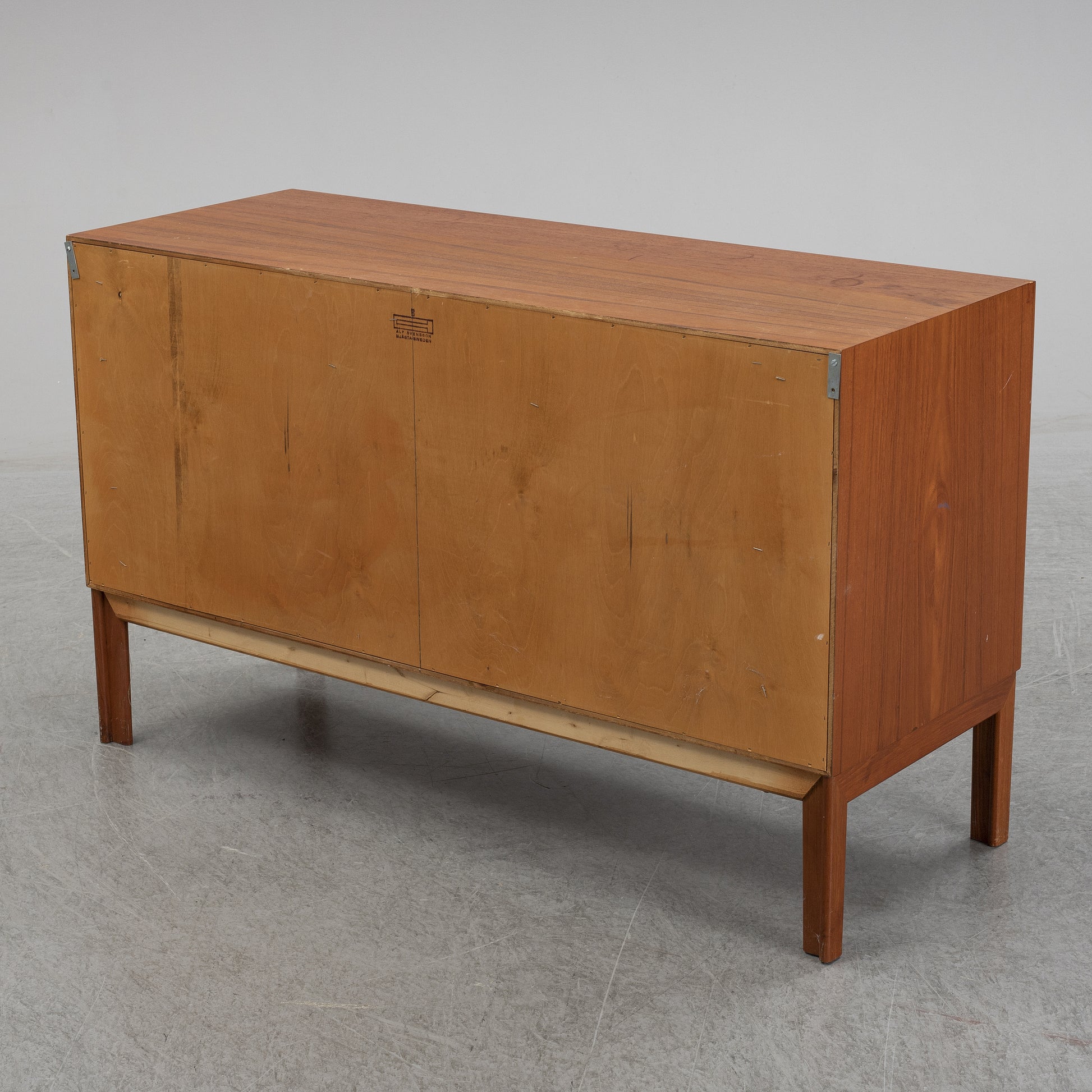 SOLD Alf Svensson Teak and Rattan Sideboard