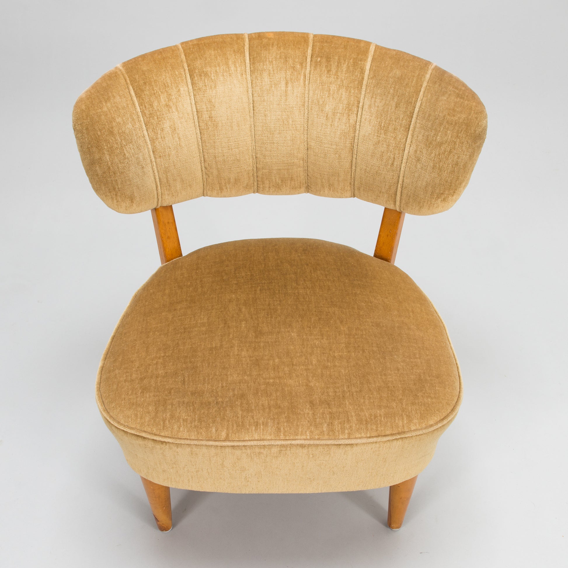 SOLD 1940's velvet armchair