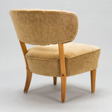 SOLD 1940's velvet armchair