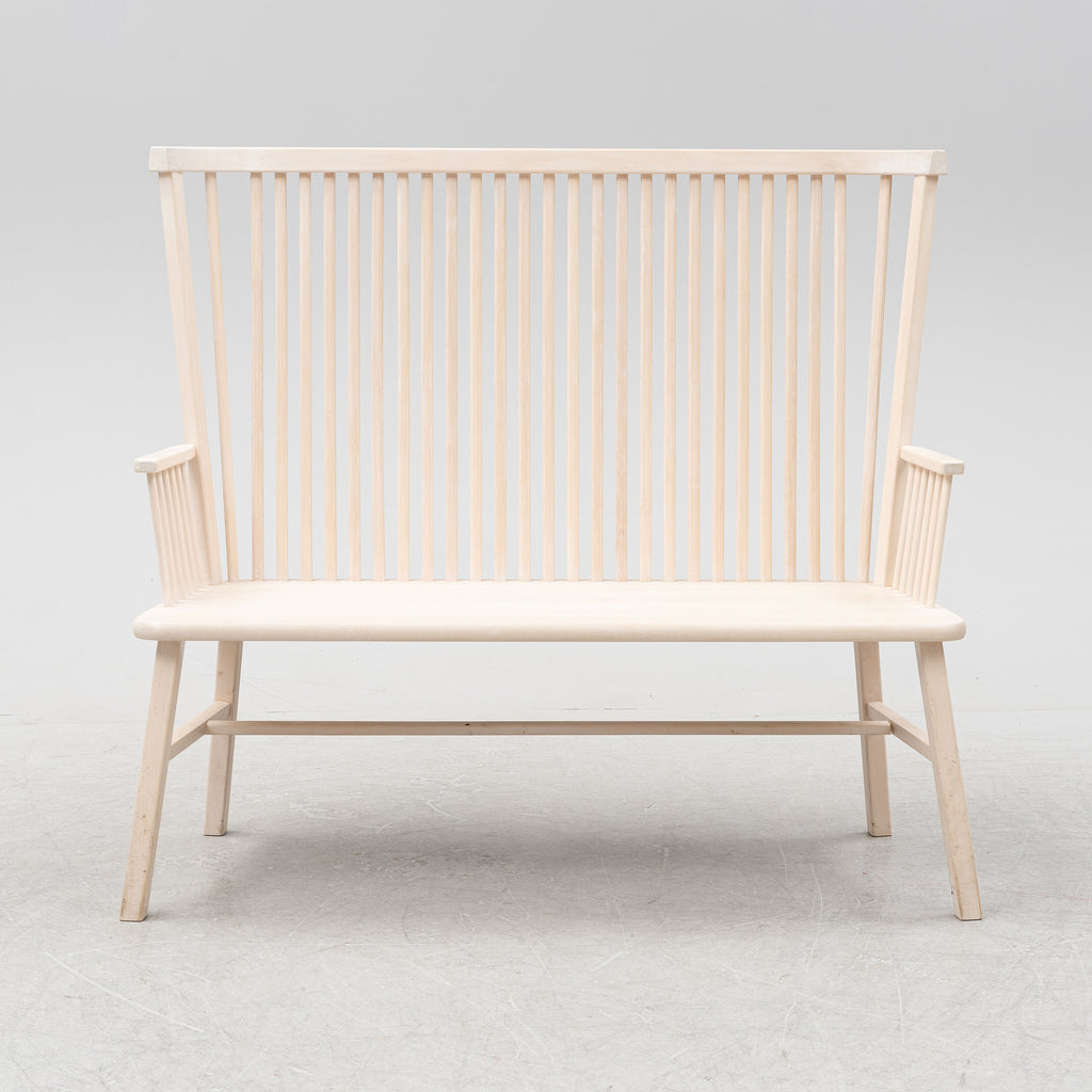 Emma Olbers "Greta" Bench, 2013 Contemporary Swedish Spindle Kitchen Sofa for Tre Sekel