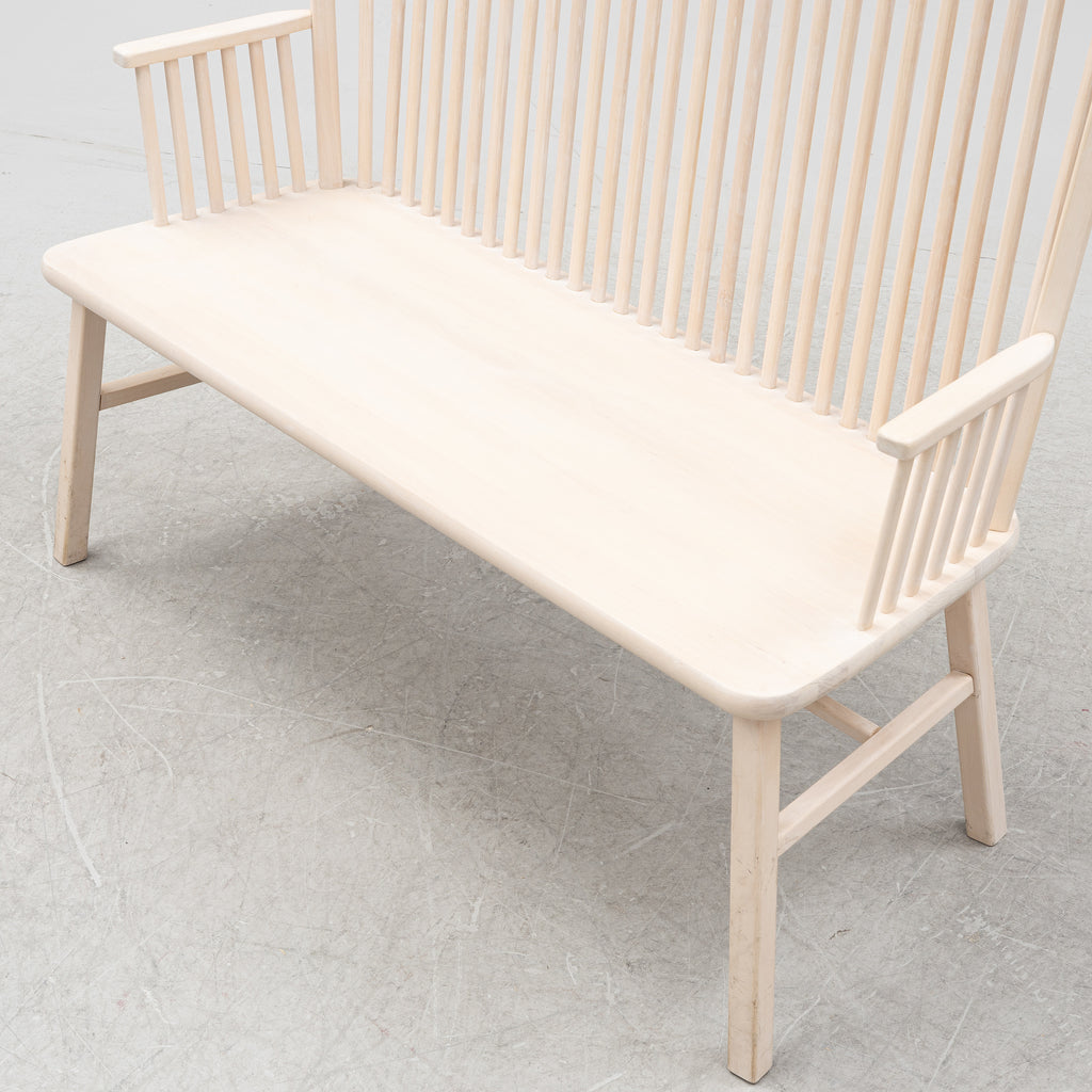 Emma Olbers "Greta" Bench, 2013 Contemporary Swedish Spindle Kitchen Sofa for Tre Sekel