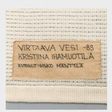 Kristiina Ihamuotila "Virtaava Vesi" (Running Water) | 1980s Vintage Handwoven Finnish Wall Tapestry