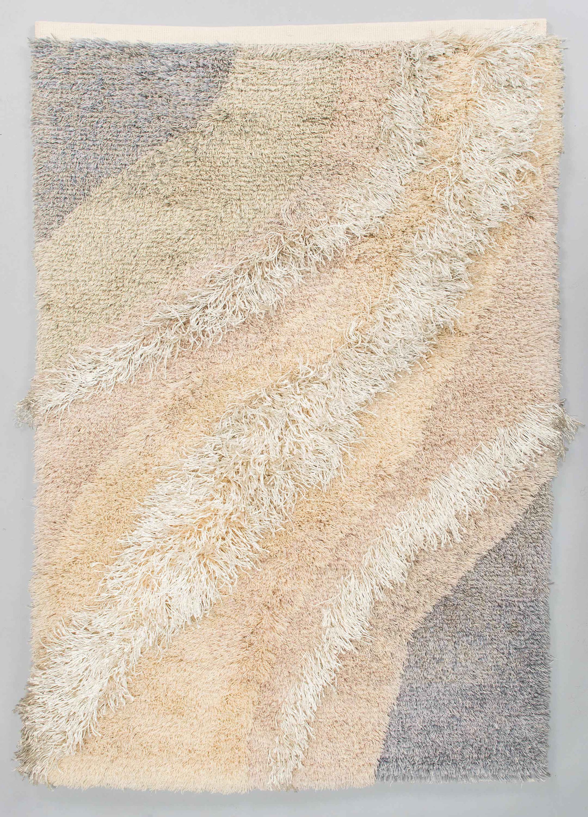 Kristiina Ihamuotila "Virtaava Vesi" (Running Water) | 1980s Vintage Handwoven Finnish Wall Tapestry