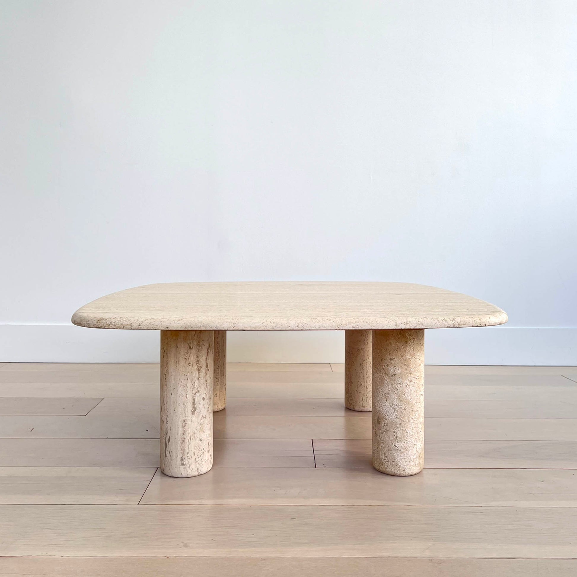 SOLD 1970's Mid-Century Italian Travertine Coffee Table