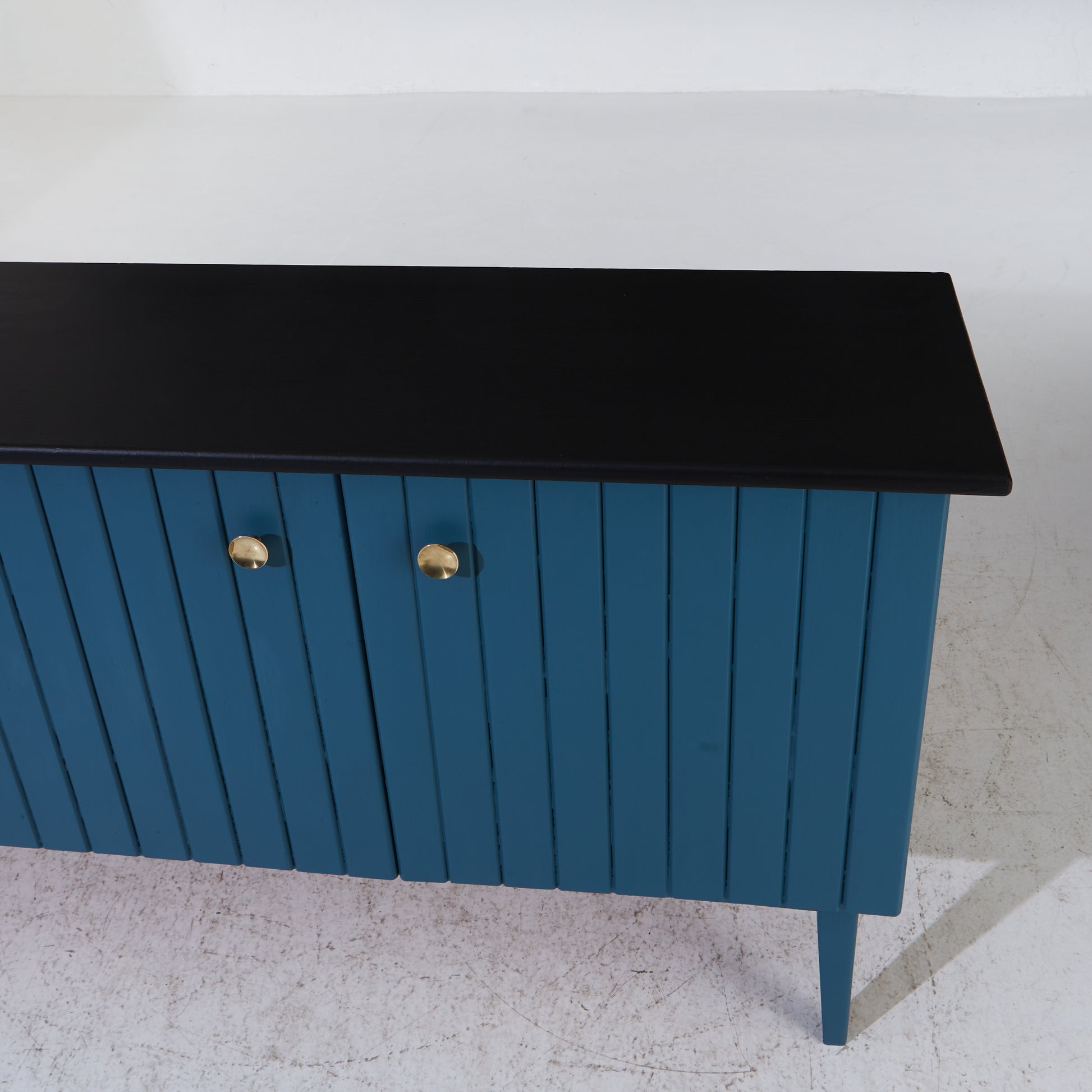 SOLD Blue Country Cabinet