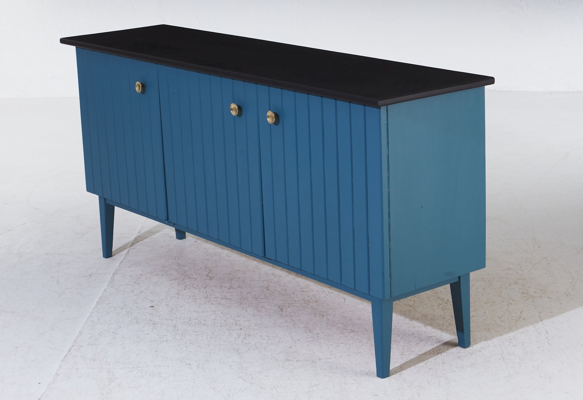 SOLD Blue Country Cabinet