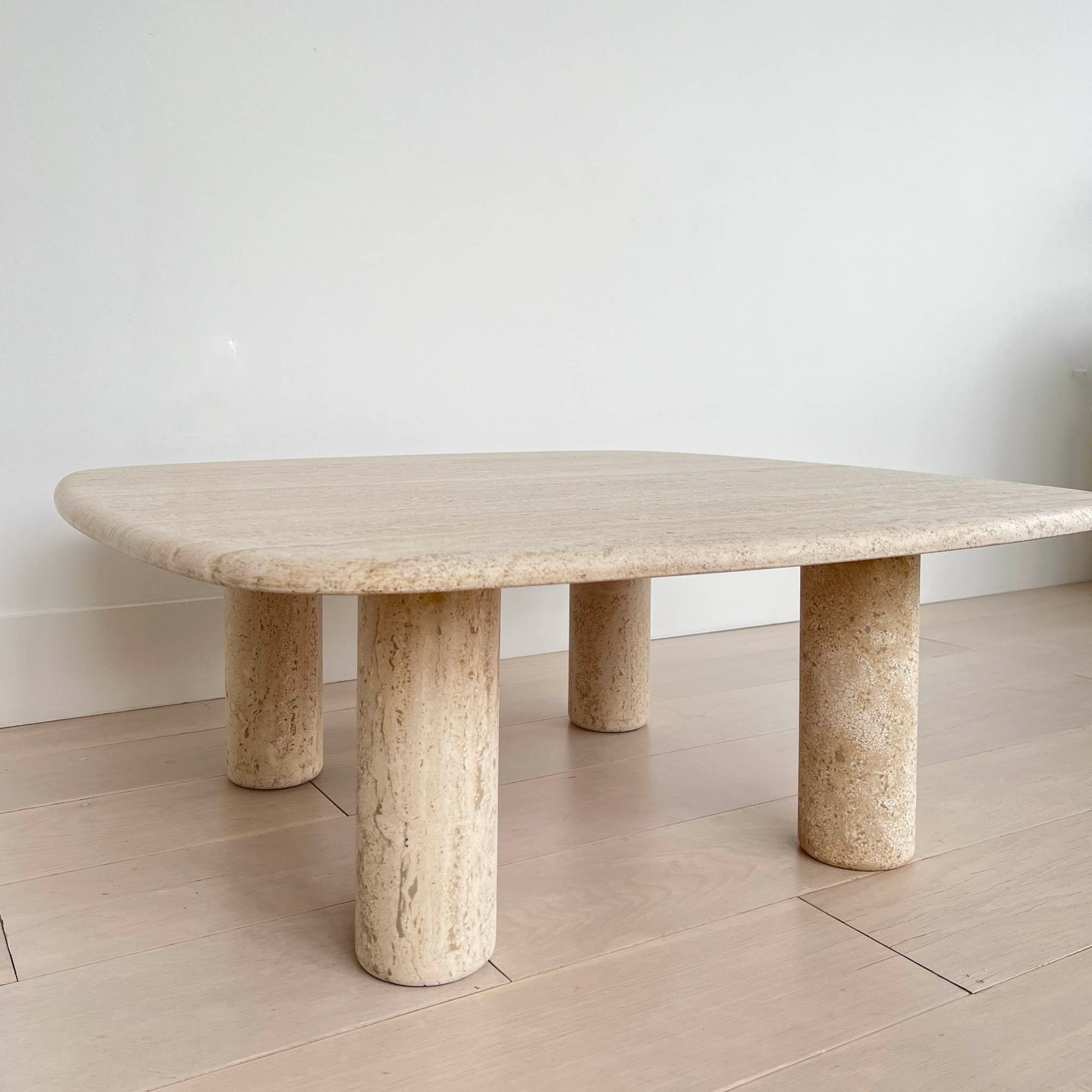 SOLD 1970's Mid-Century Italian Travertine Coffee Table