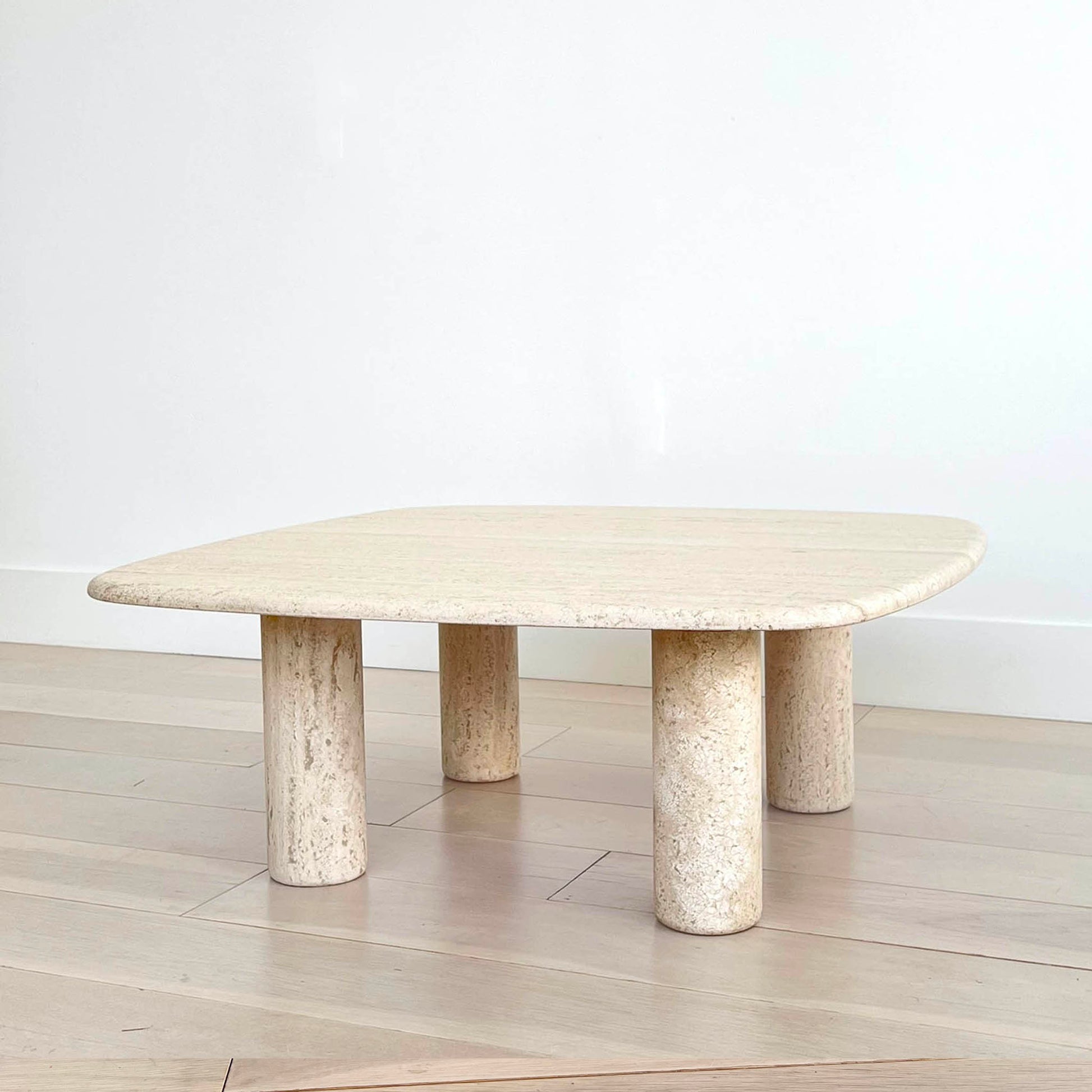 SOLD 1970's Mid-Century Italian Travertine Coffee Table