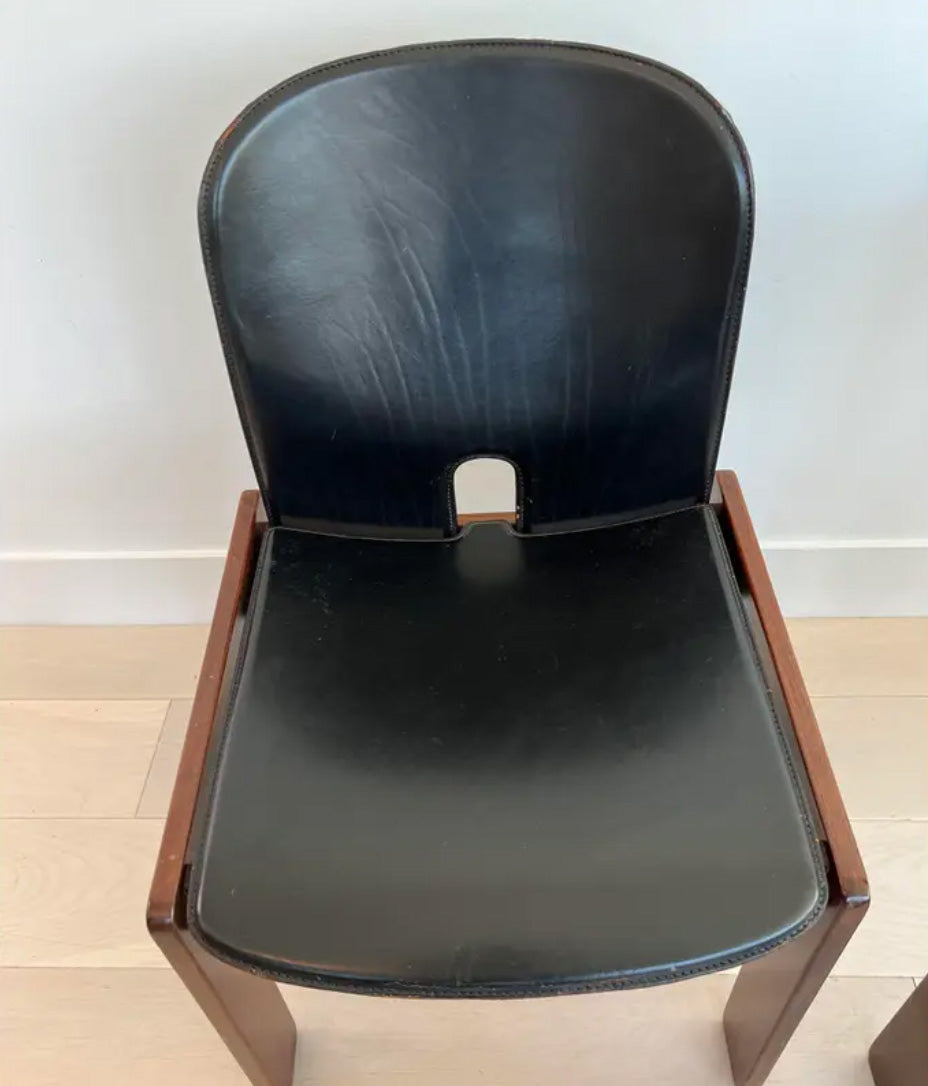SOLD 1960's Afra and Tobia Scarpa "121" Dining Chairs for Cassina- Set of 4