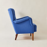 SOLD Danish Easy Chair made by Fritz Hansen, stained beech frame, 1930's-40's