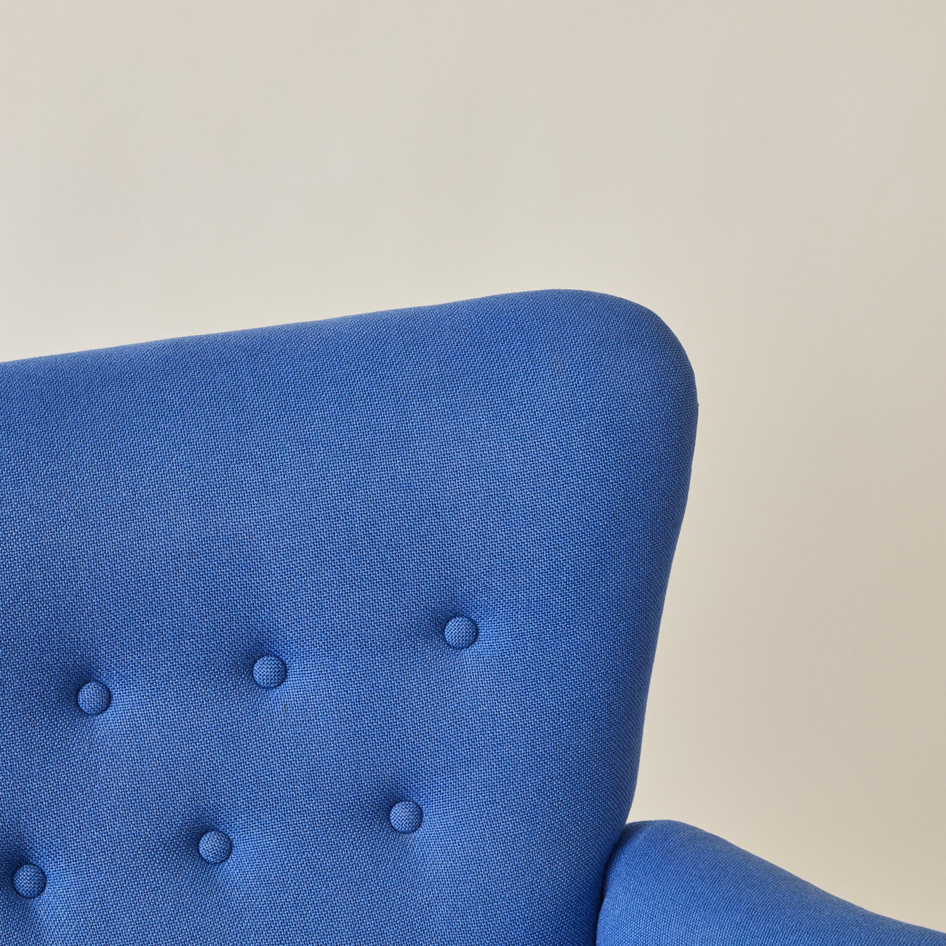 SOLD Danish Easy Chair made by Fritz Hansen, stained beech frame, 1930's-40's