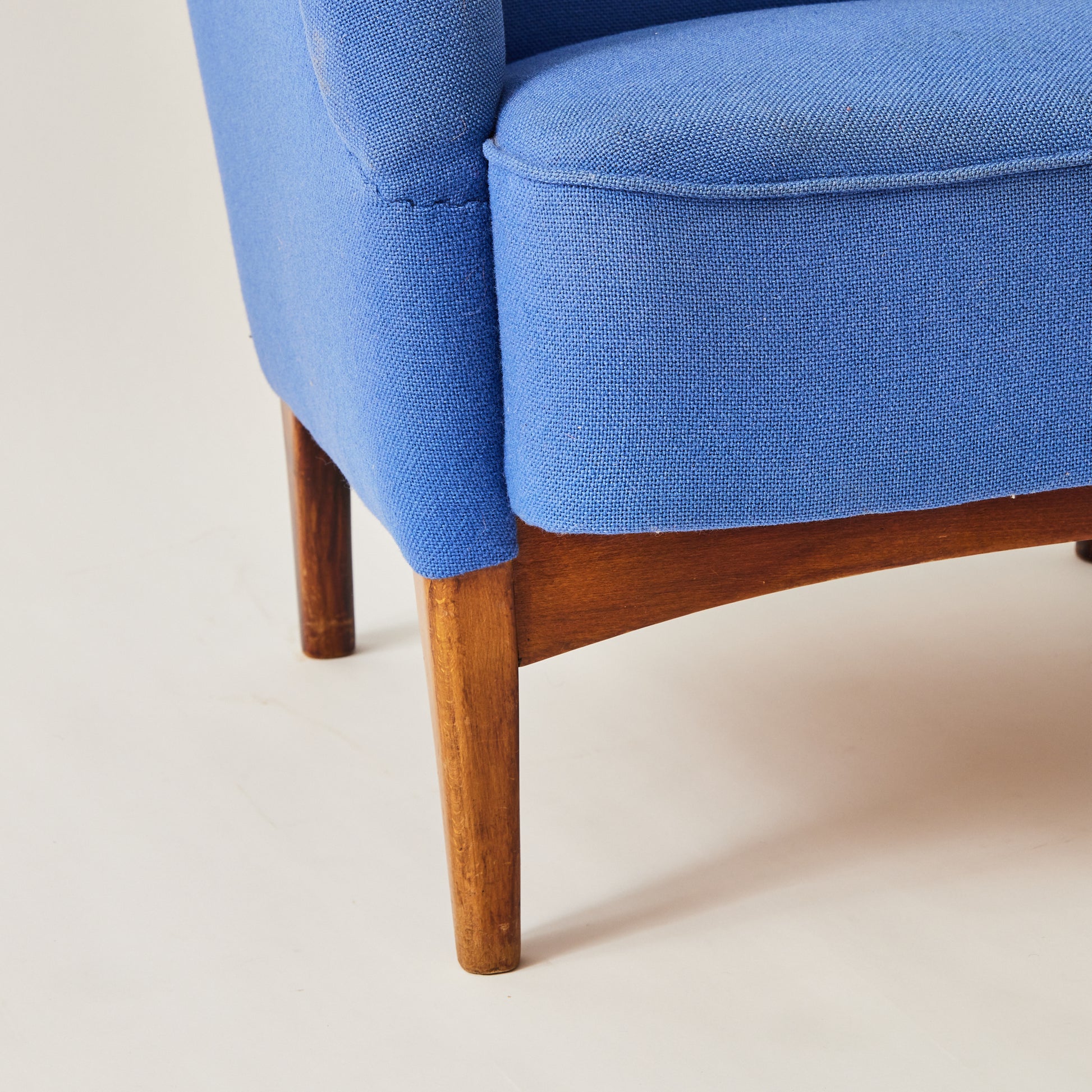 SOLD Danish Easy Chair made by Fritz Hansen, stained beech frame, 1930's-40's