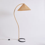 SOLD Mads Caprani Danish Floor Lamp With Pleated Shade